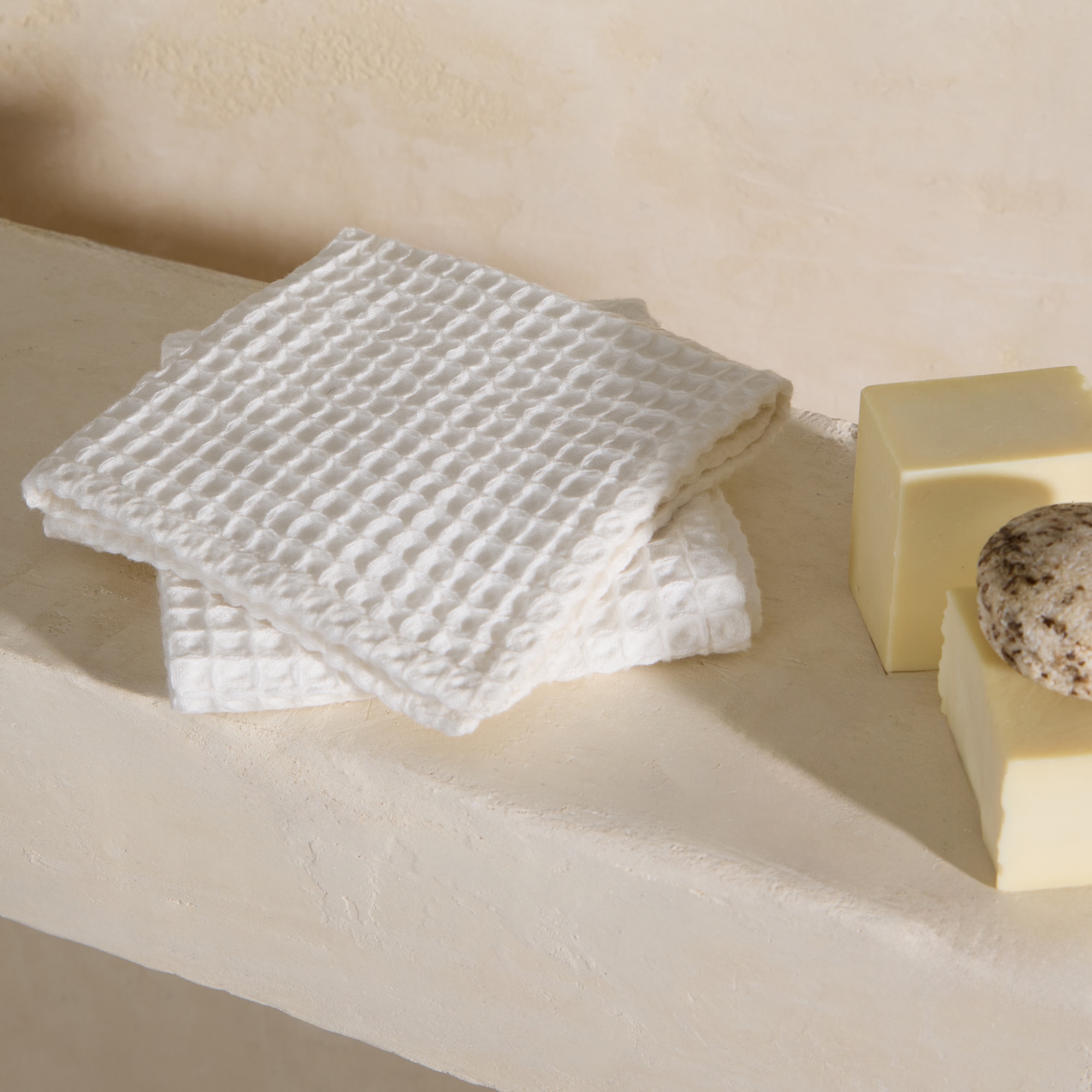 Conjunto de 2 Toalhas de Algodão 320 g/m2 Spa Branco-1