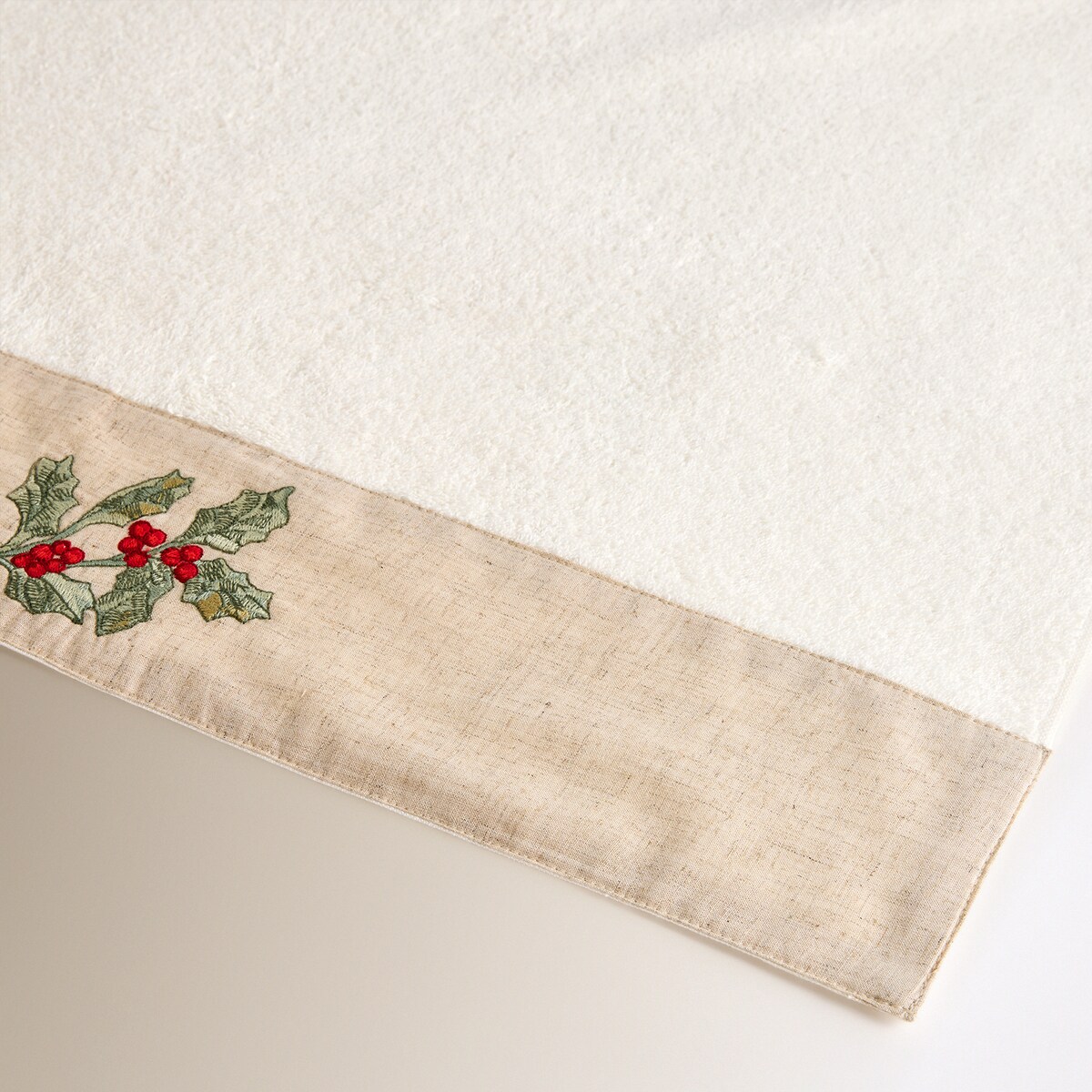 Juego de 2 toallas de lavabo algodón 500 gr/m2 Acebo Crudo-3