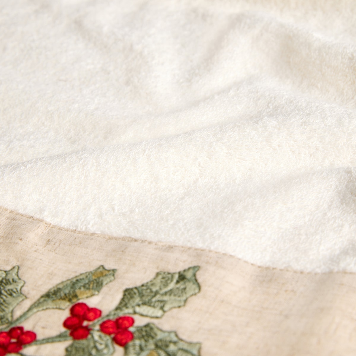 Juego de 2 toallas de lavabo algodón 500 gr/m2 Acebo Crudo-4