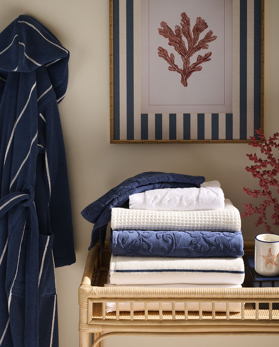 Toalha de Banho de Algodão 500 g/m2 Indian Navy-5