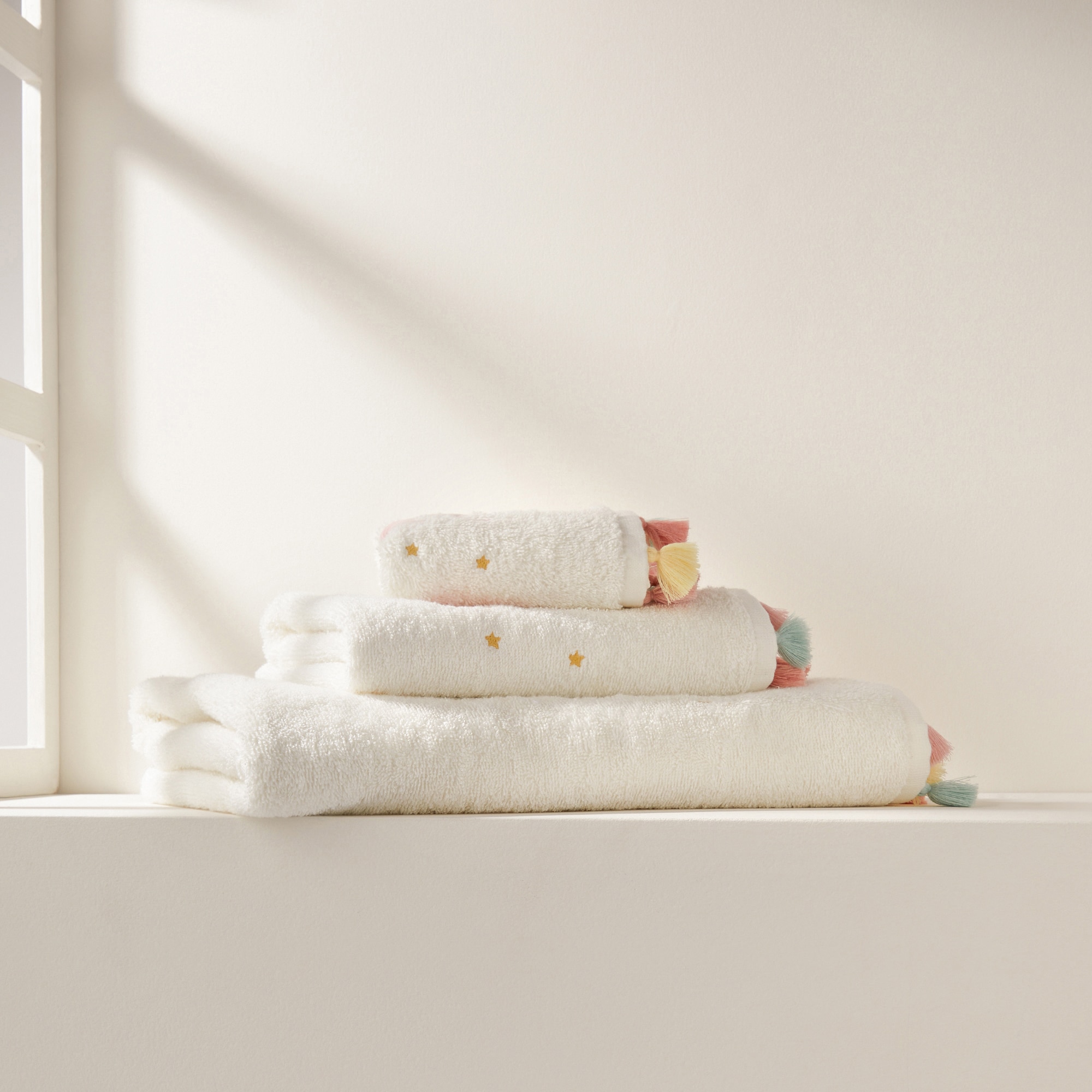 Toalha de Banho Infantil de Algodão Valentine Mini Home - 450 g/m2 Branco-1