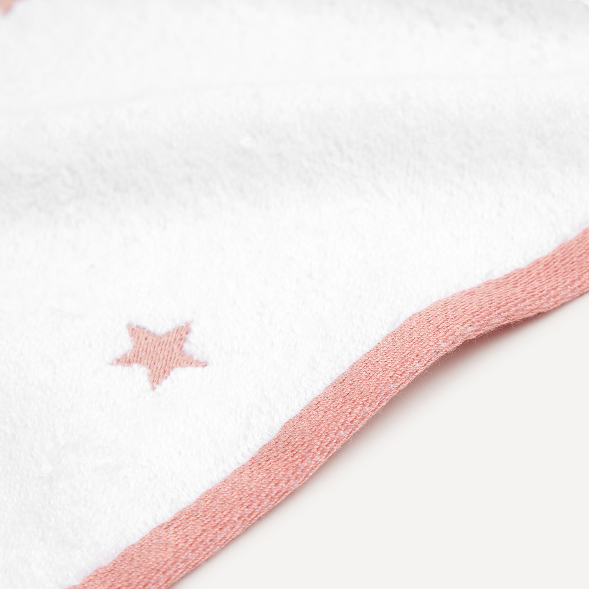 Toalha Infantil de Banho em Algodão 550 g/m2 Stellar Rosa-2