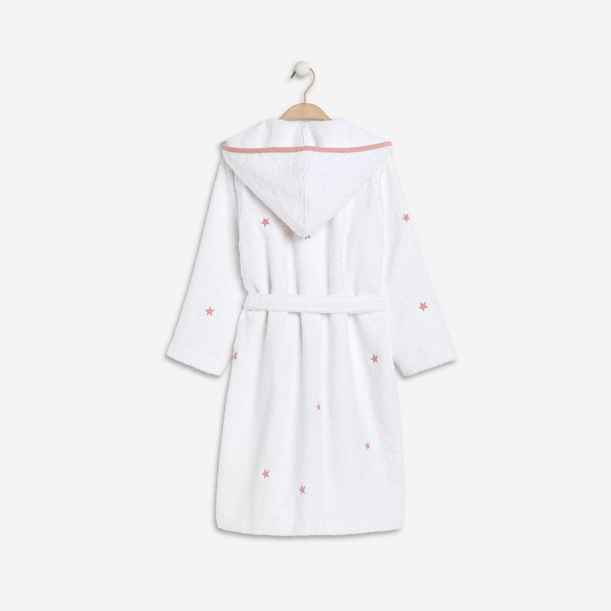 Roupão de banho infantil de algodão 360 g/m2 Stellar Rosa-3