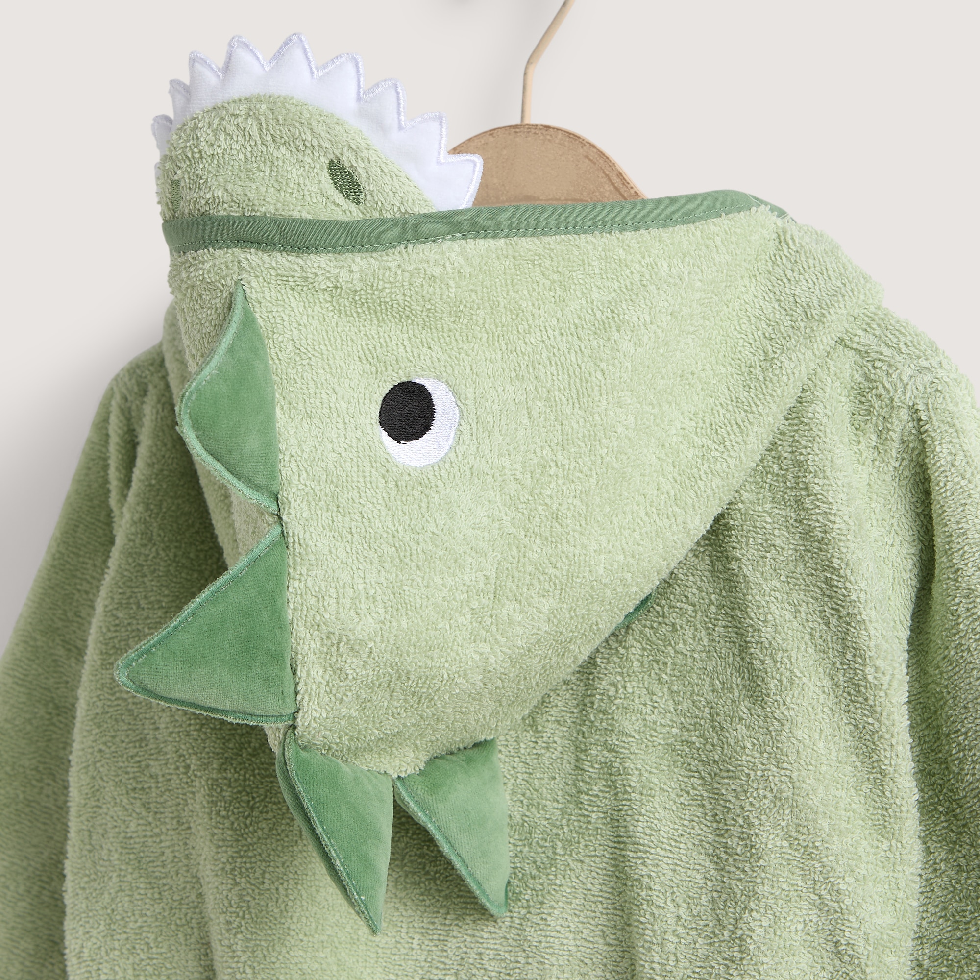Roupão Infantil de Algodão Saurio - 360 g/m2 Verde-2