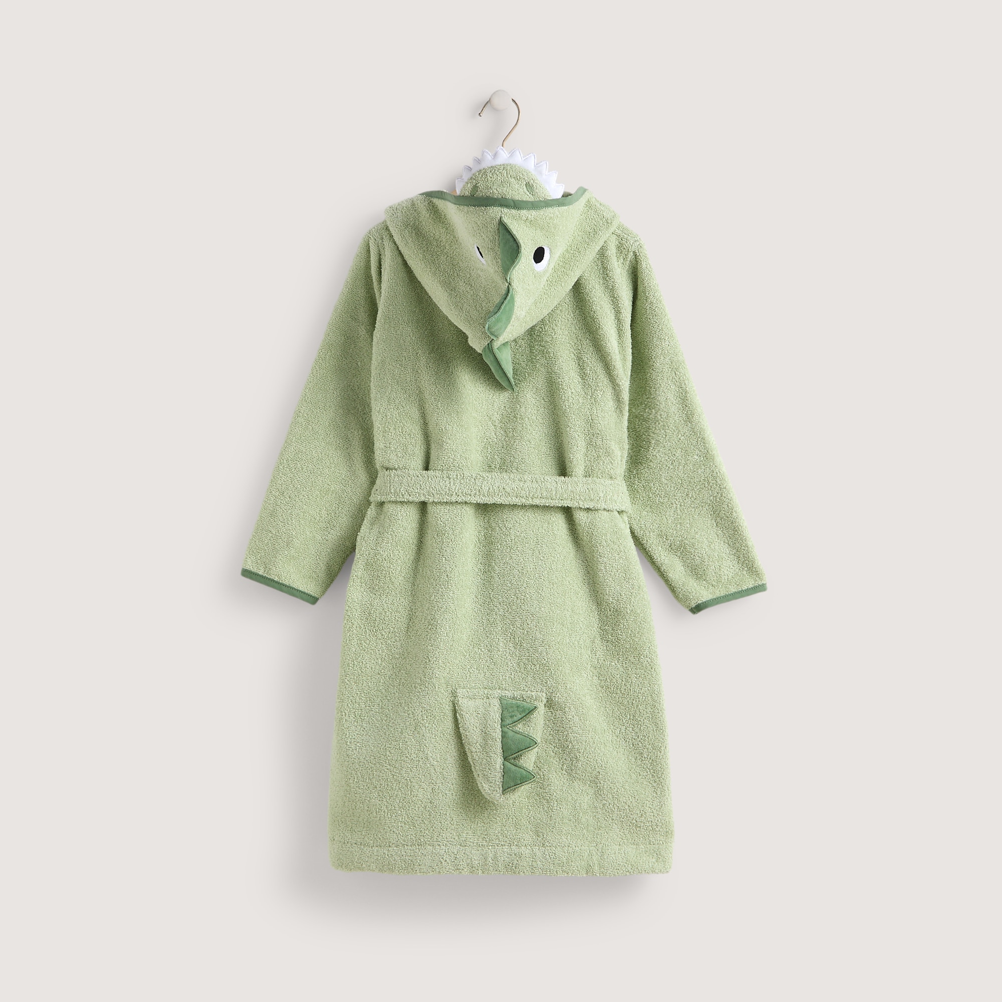 Roupão Infantil de Algodão Saurio - 360 g/m2 Verde-3