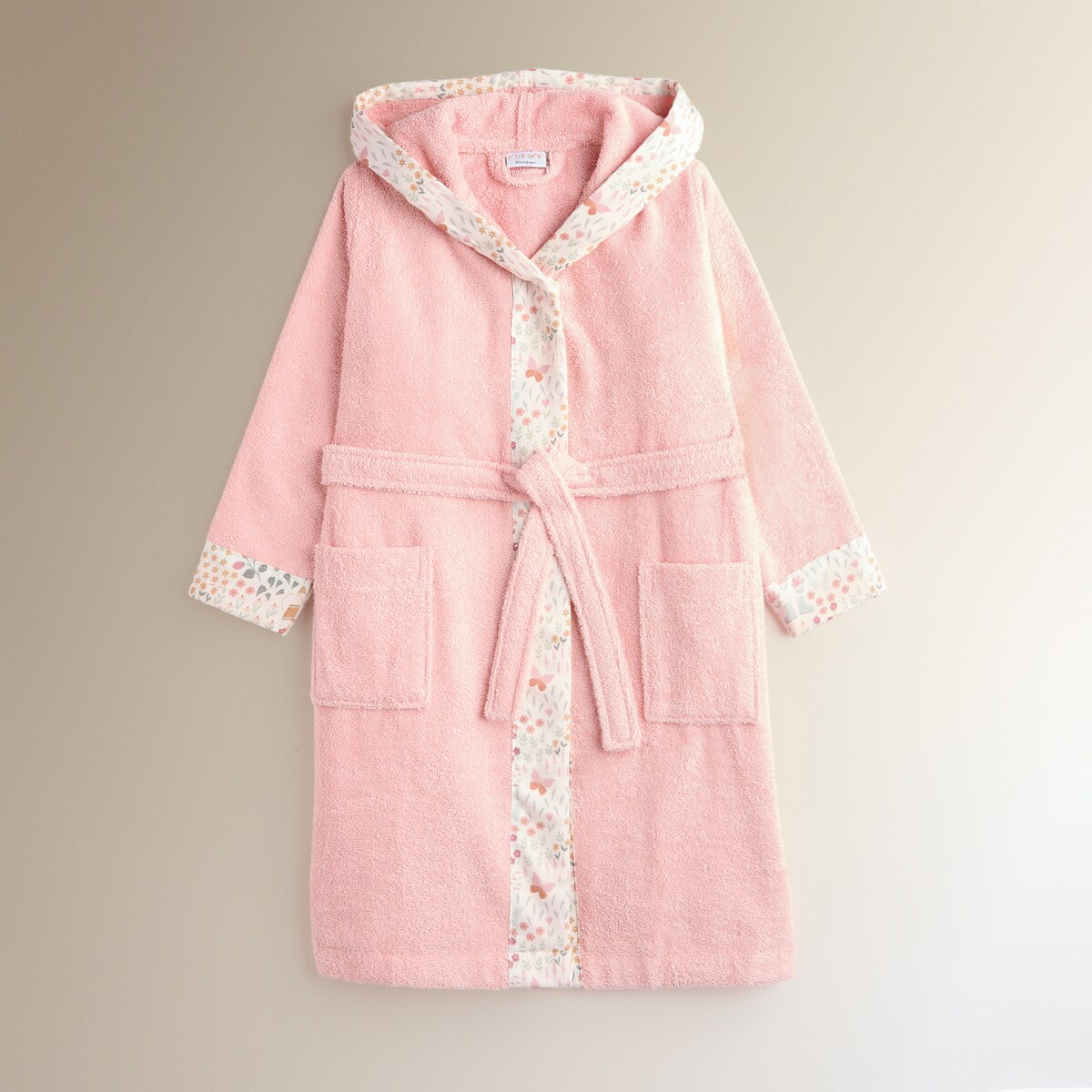 Roupão Infantil de Algodão 360 g/m2 Hortense Rosa-2