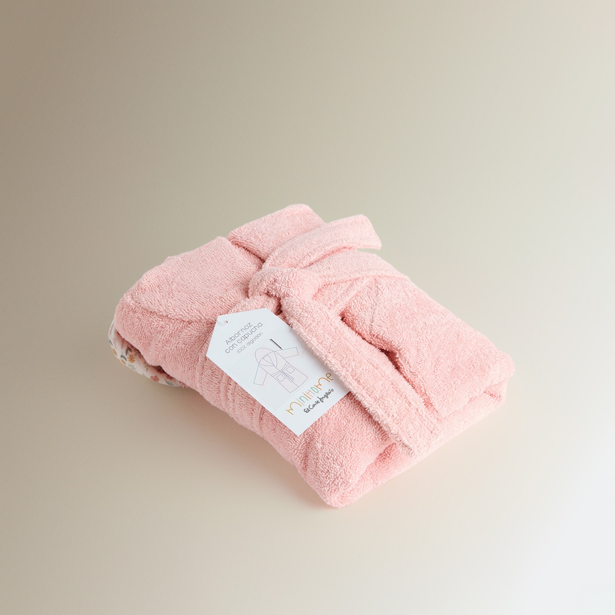 Roupão Infantil de Algodão 360 g/m2 Hortense Rosa-5