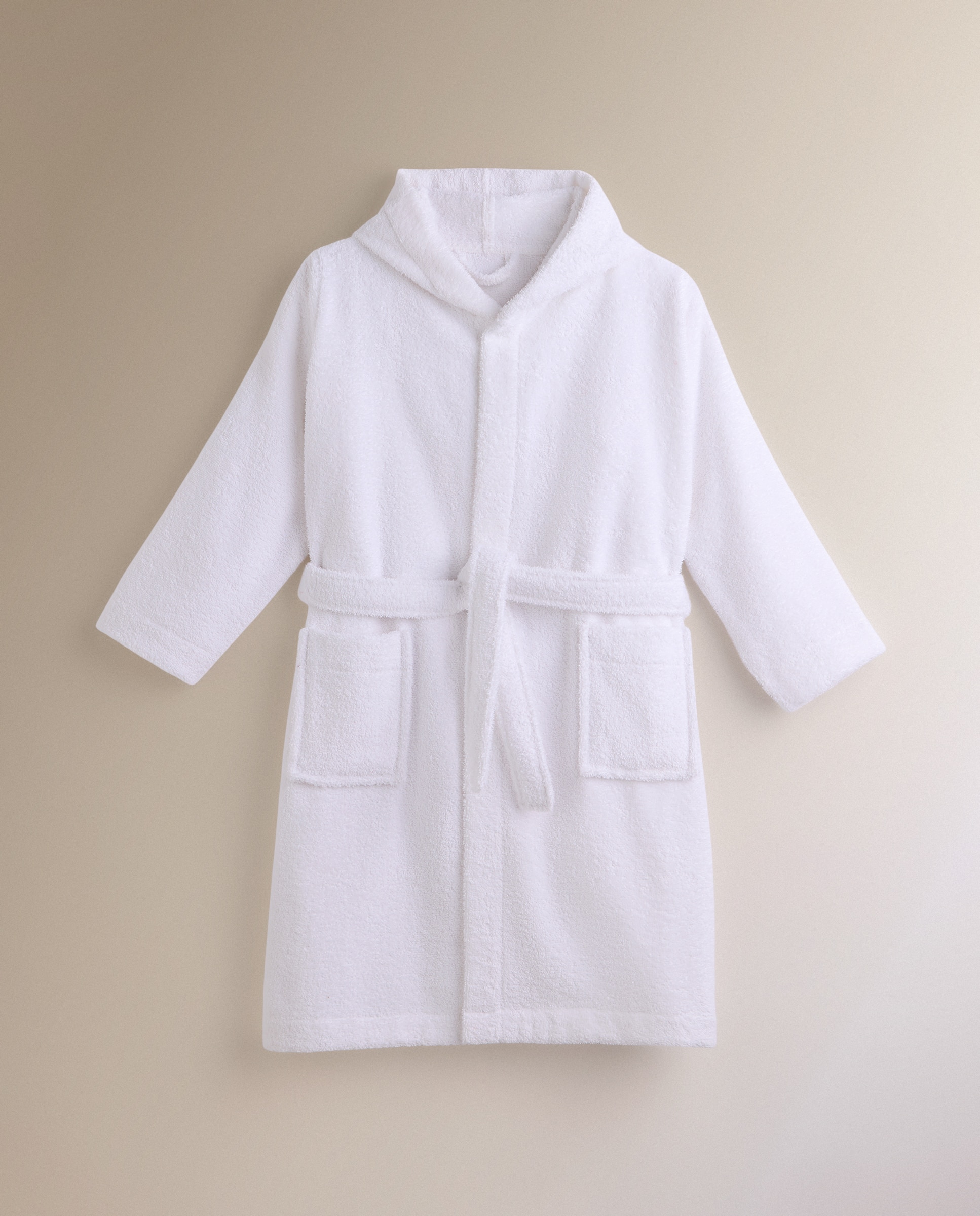 Albornoz infantil algodón 380 gr/m2 Viaje - Blanco De 4 a 6 años Blanco-2