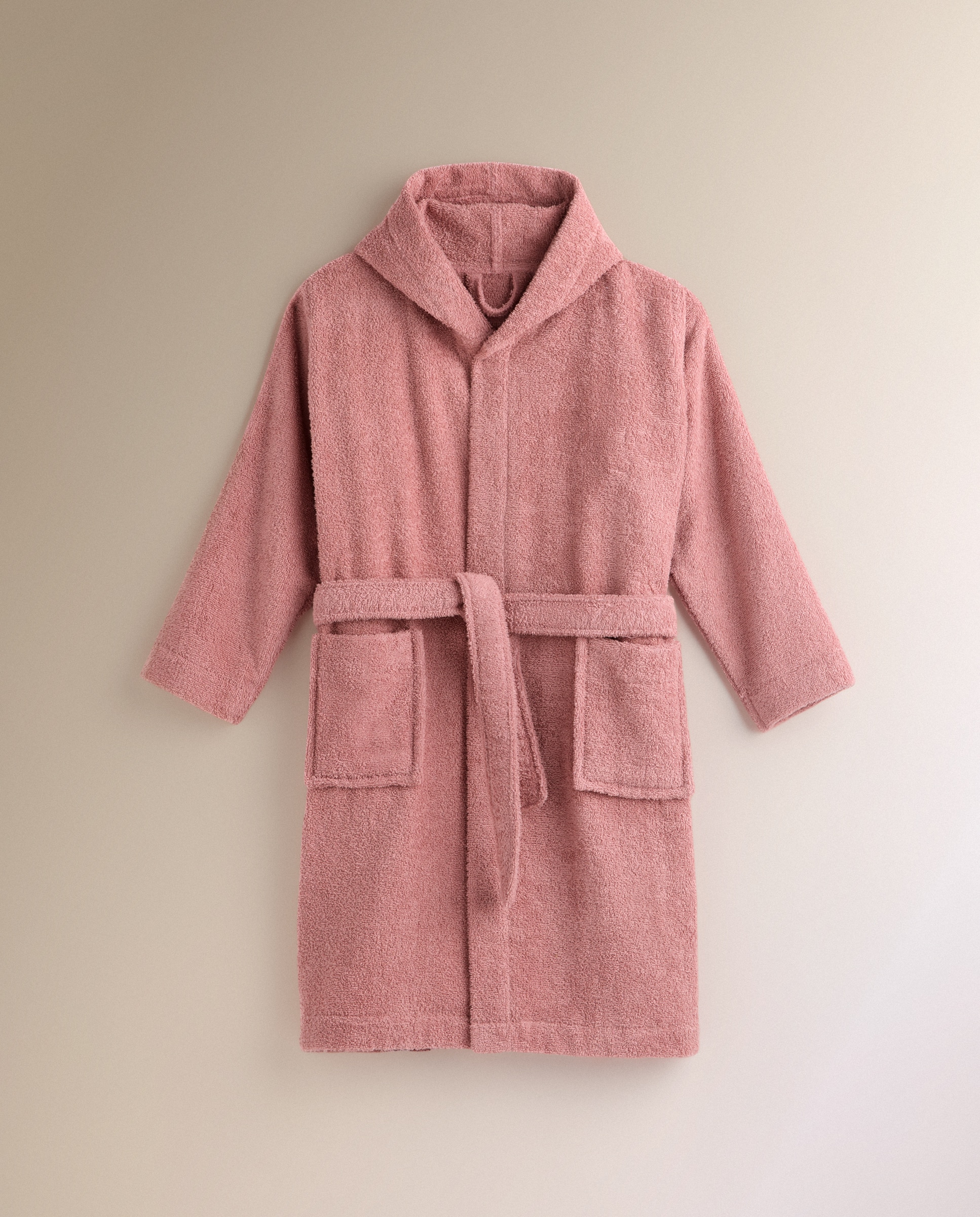 Albornoz infantil algodón 380 gr/m2 Viaje - Rosa De 4 a 6 años Rosa-2