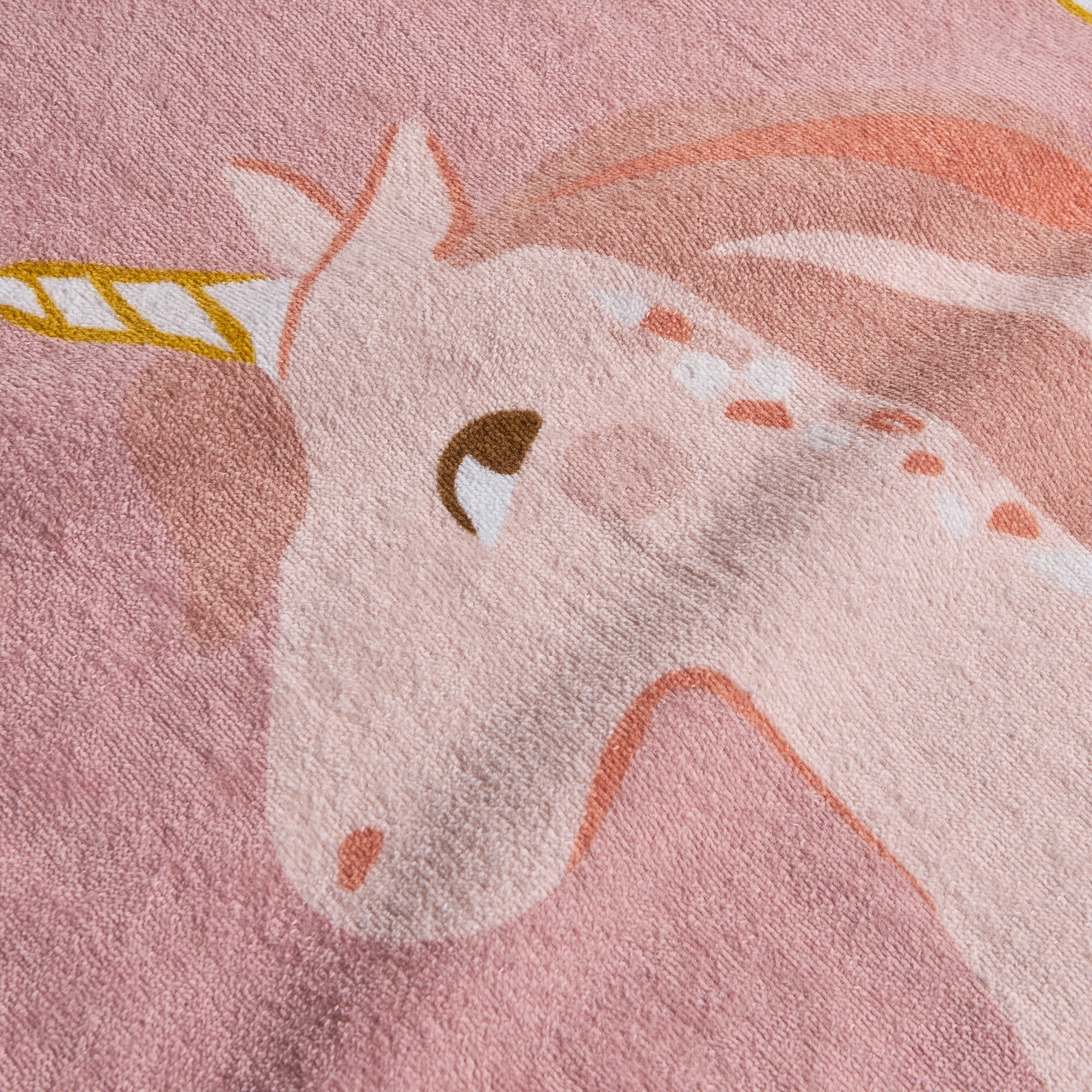 Toalha de Praia de Algodão Valentine Rosa-3