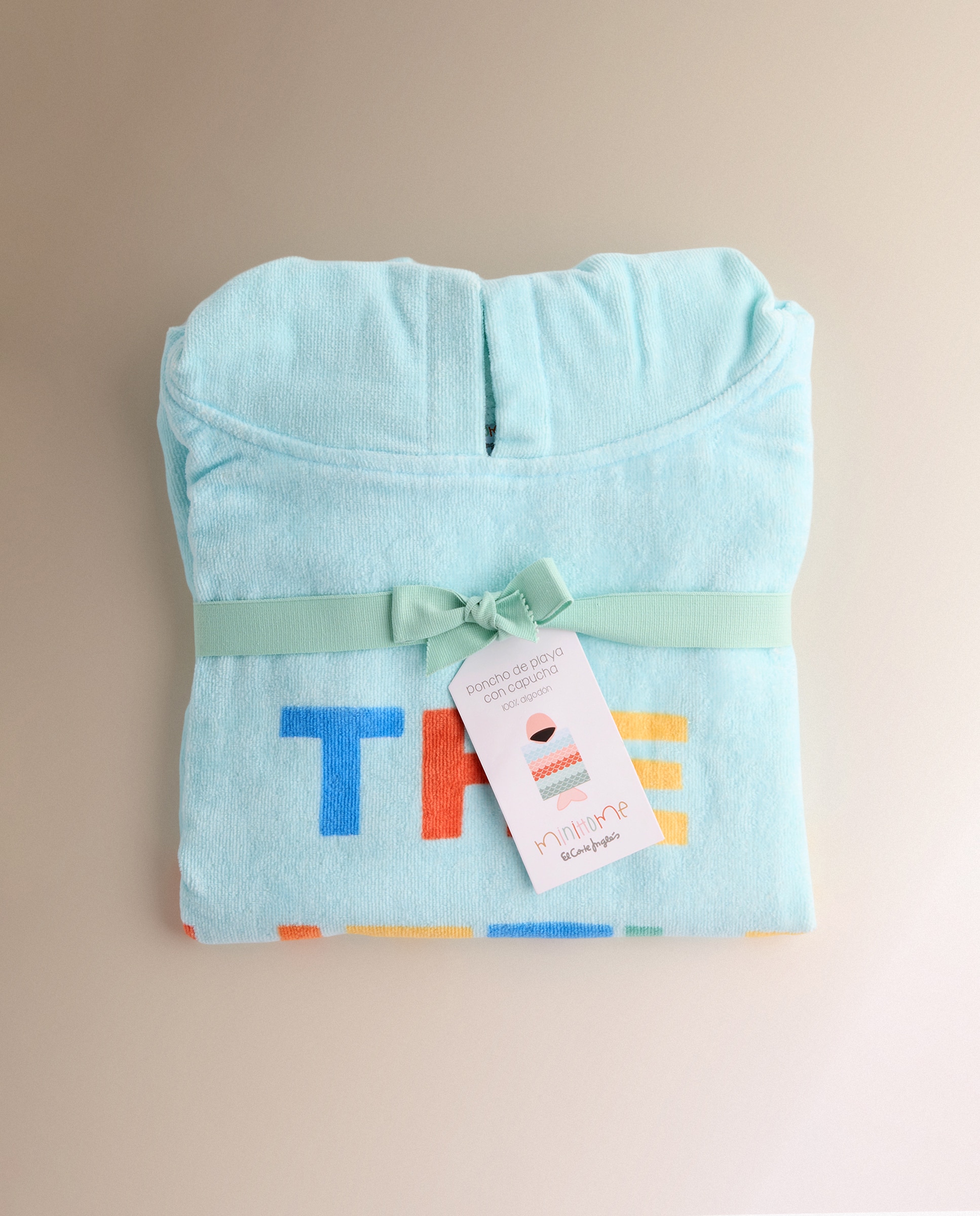 Poncho de Praia Infantil Life Azul-4
