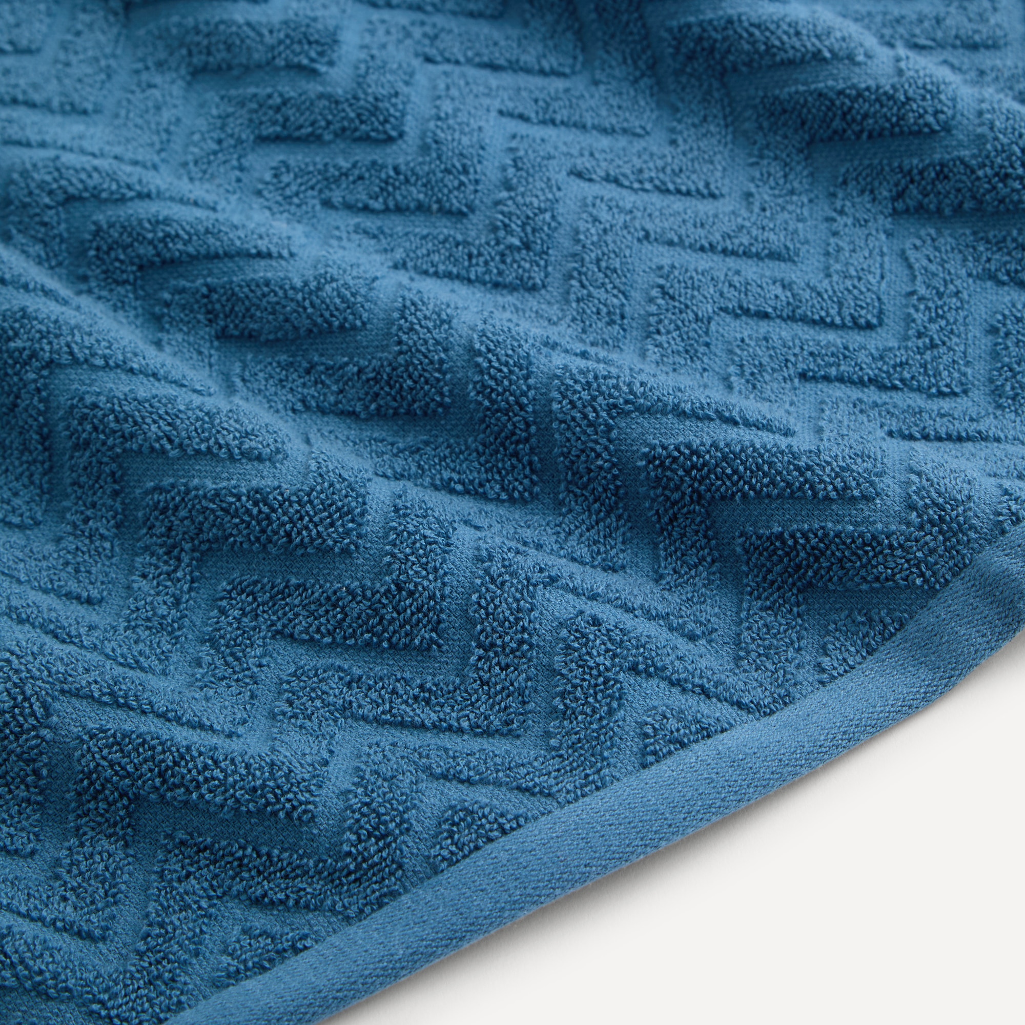 Toalla de baño algodón 450 gr/m2 Espigas Basics El Corte Inglés Azul-2