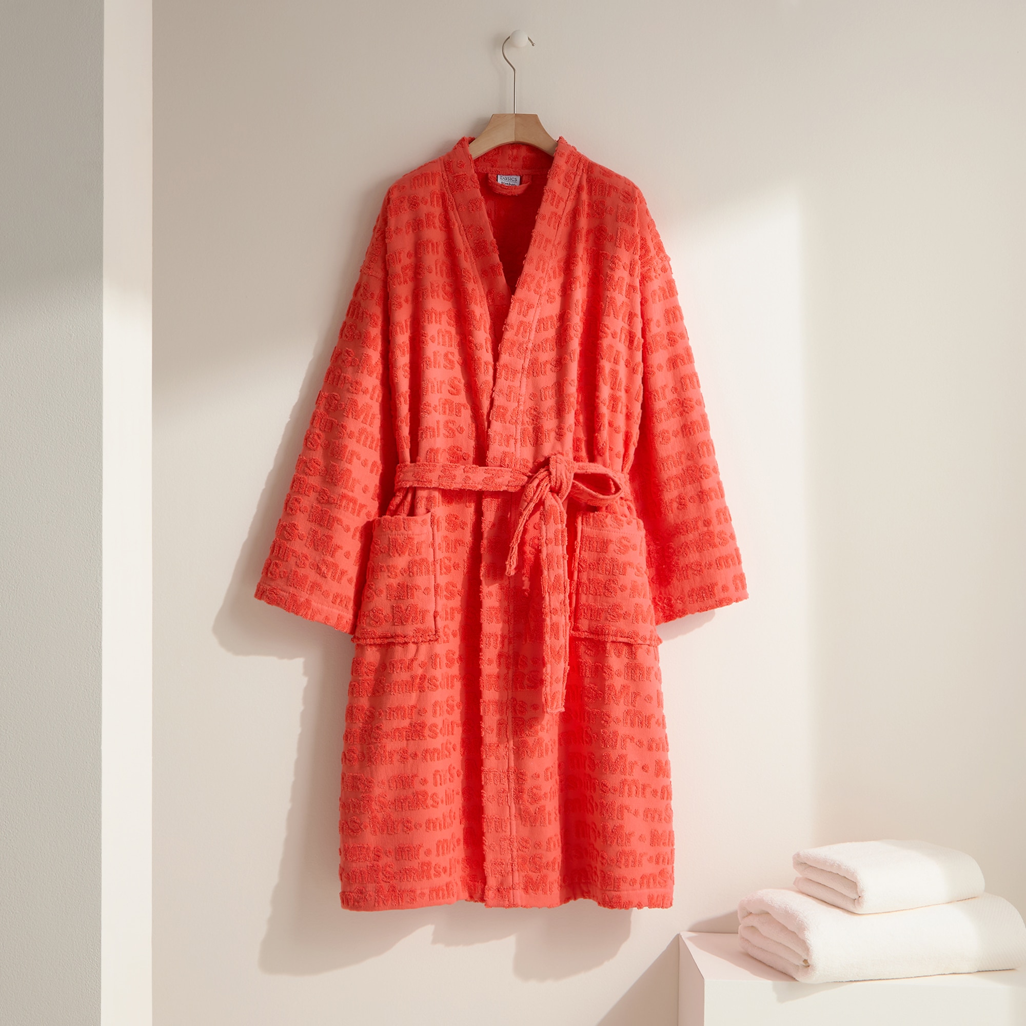 Imagen 0 de Albornoz algodón 360 gr/m2 Mrs & Mr Basics El Corte Inglés