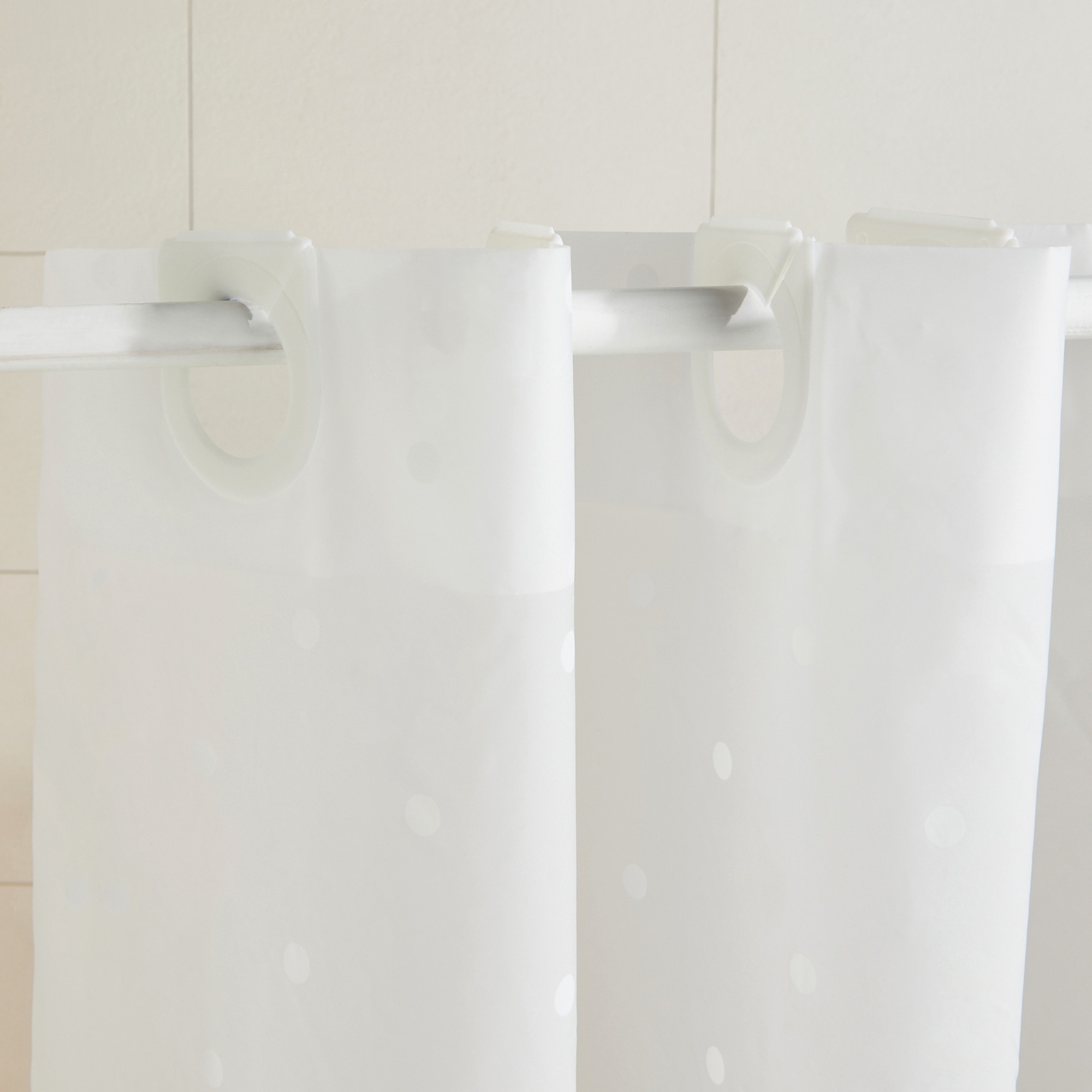 Cortina de baño Dots 22 Basics El Corte Inglés Blanco-4
