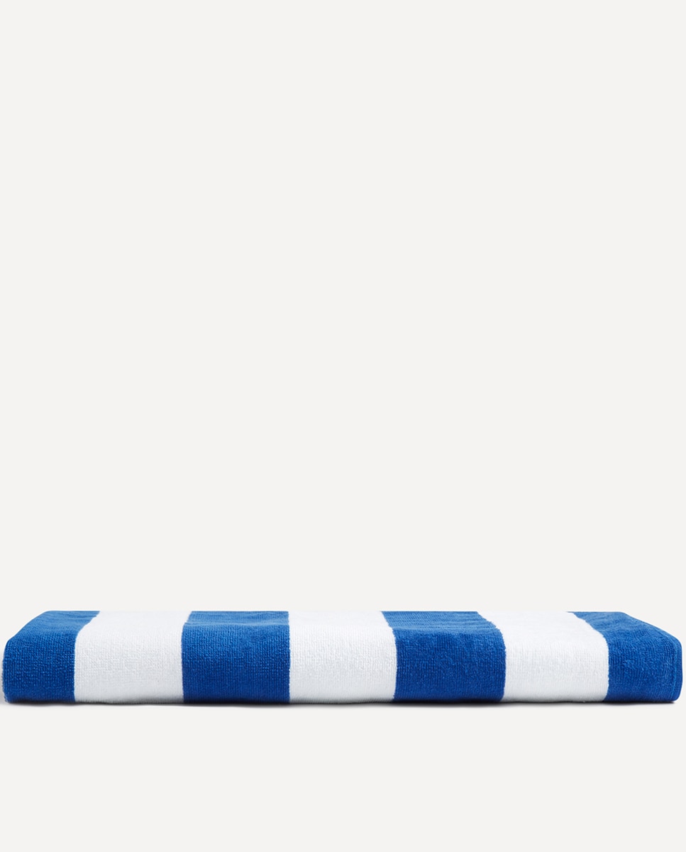 Toalla de playa algodón Biarritz Basics El Corte Inglés Azul-5