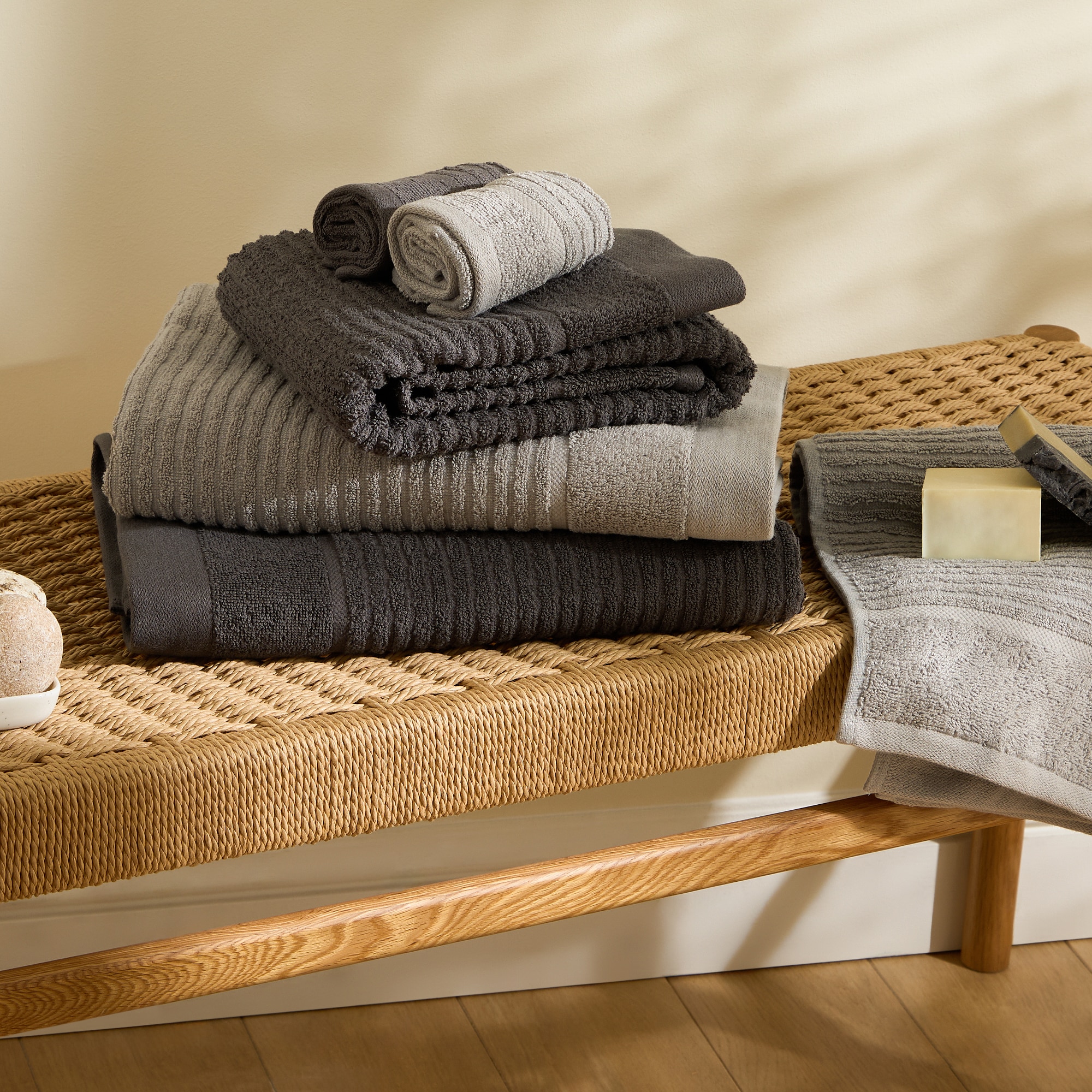 Imagem 0 de Conjunto de 6 Toalhas de Algodão 450 g/m2 Amberes