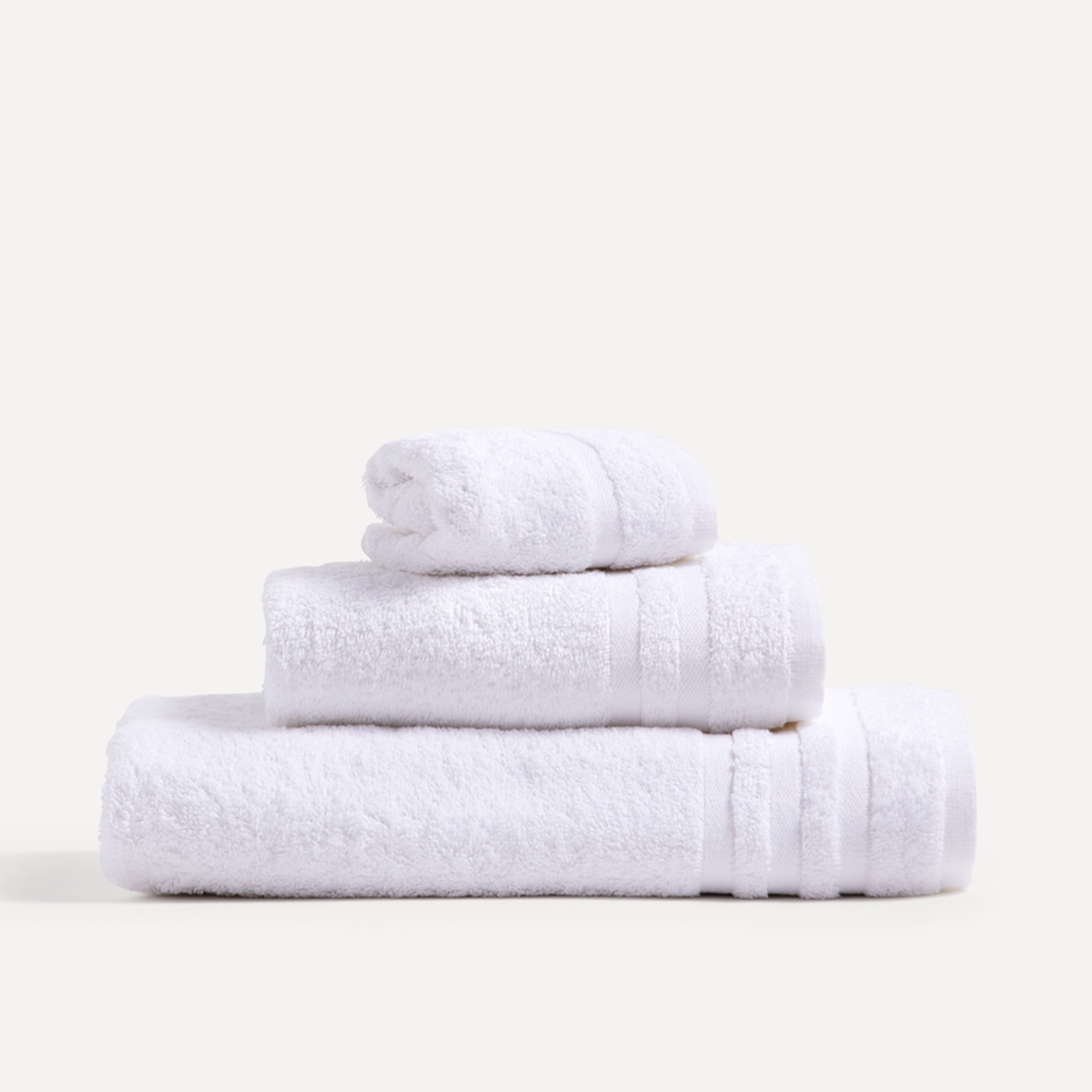 Toalha de banho de algodão 450 g/m2 Zafiro Branco-5