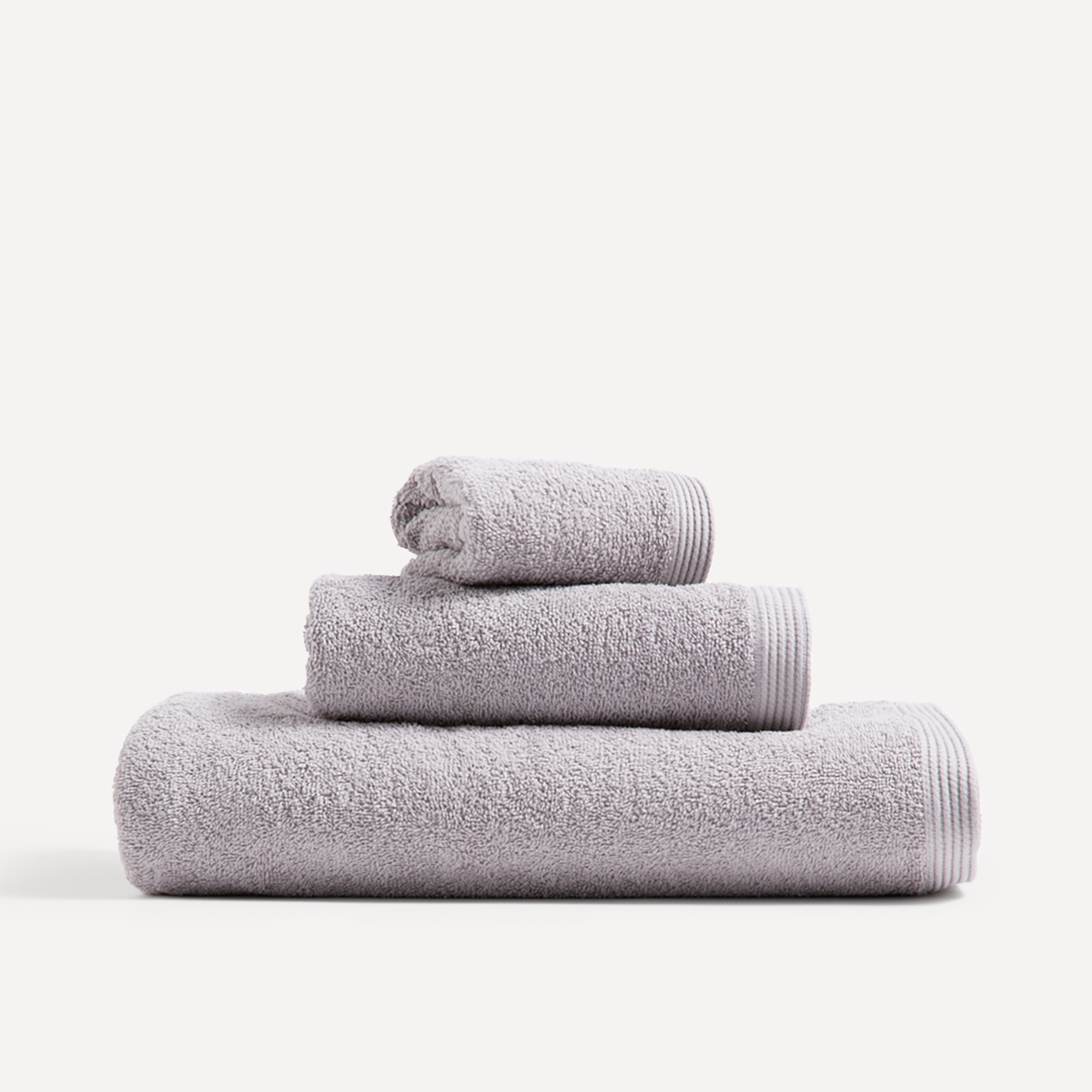 Toalla de baño algodón orgánico 500 gr/m2 Básico Basics El Corte Inglés Gris-5