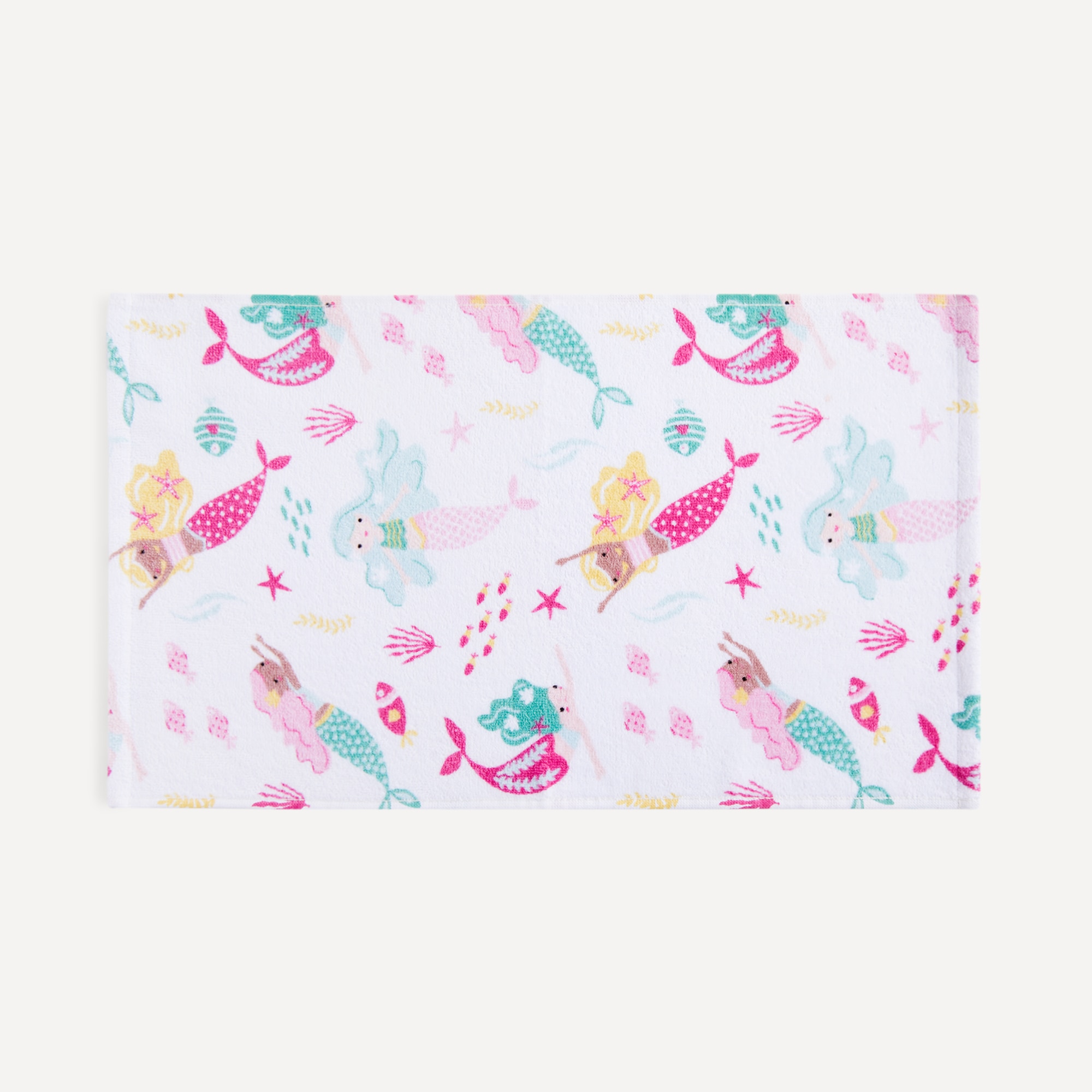 Toalla de baño infantil 420 gr/m2 Sirenitas Basics El Corte Inglés Rosa-4