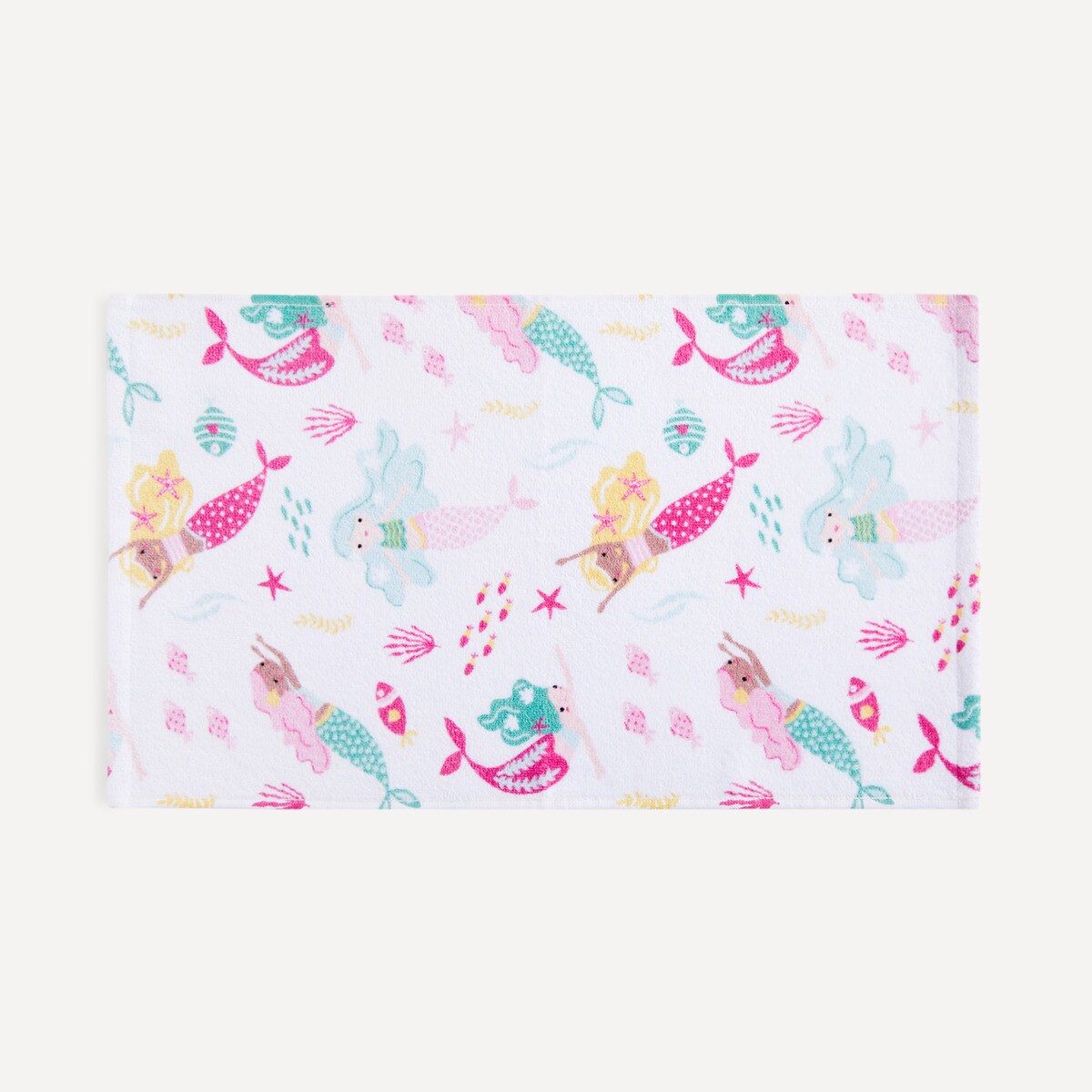 Toalla de baño infantil 420 gr/m2 Sirenitas Basics El Corte Inglés Rosa-4