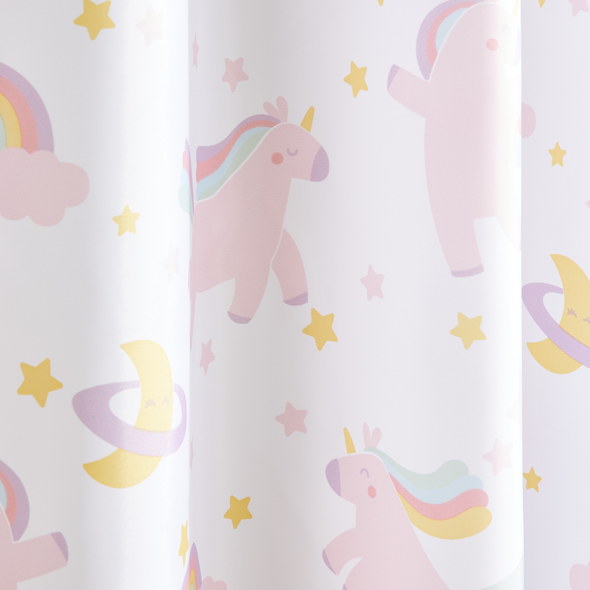 Cortina de banho infantil Believe Rosa-2