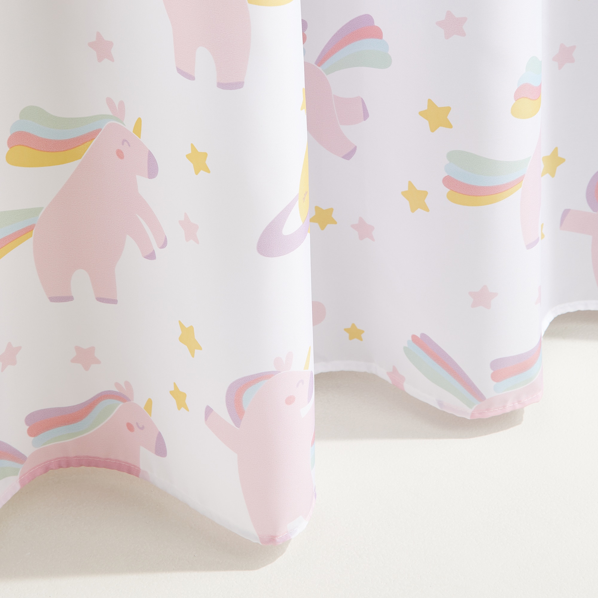 Cortina de banho infantil Believe Rosa-3