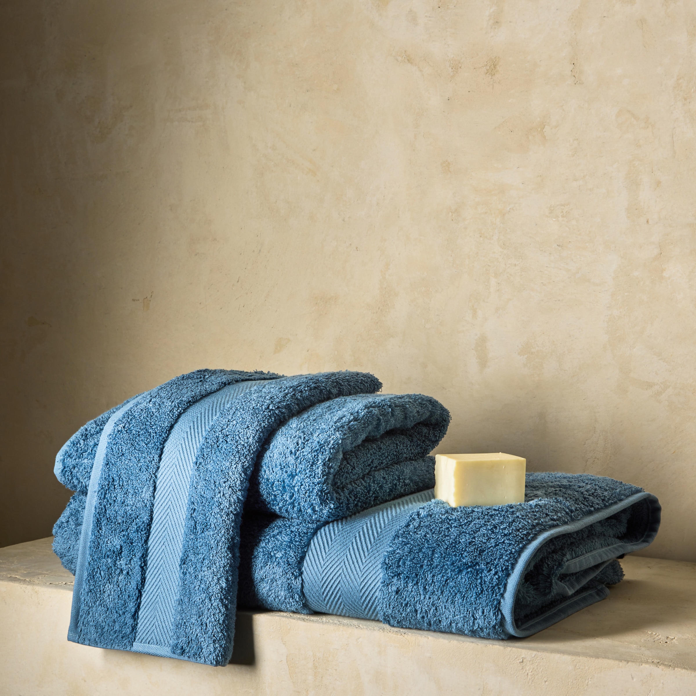 Toalla de baño algodón 700 gr/m2 Supima 25 - Azul marino Tocador Azul marino-1