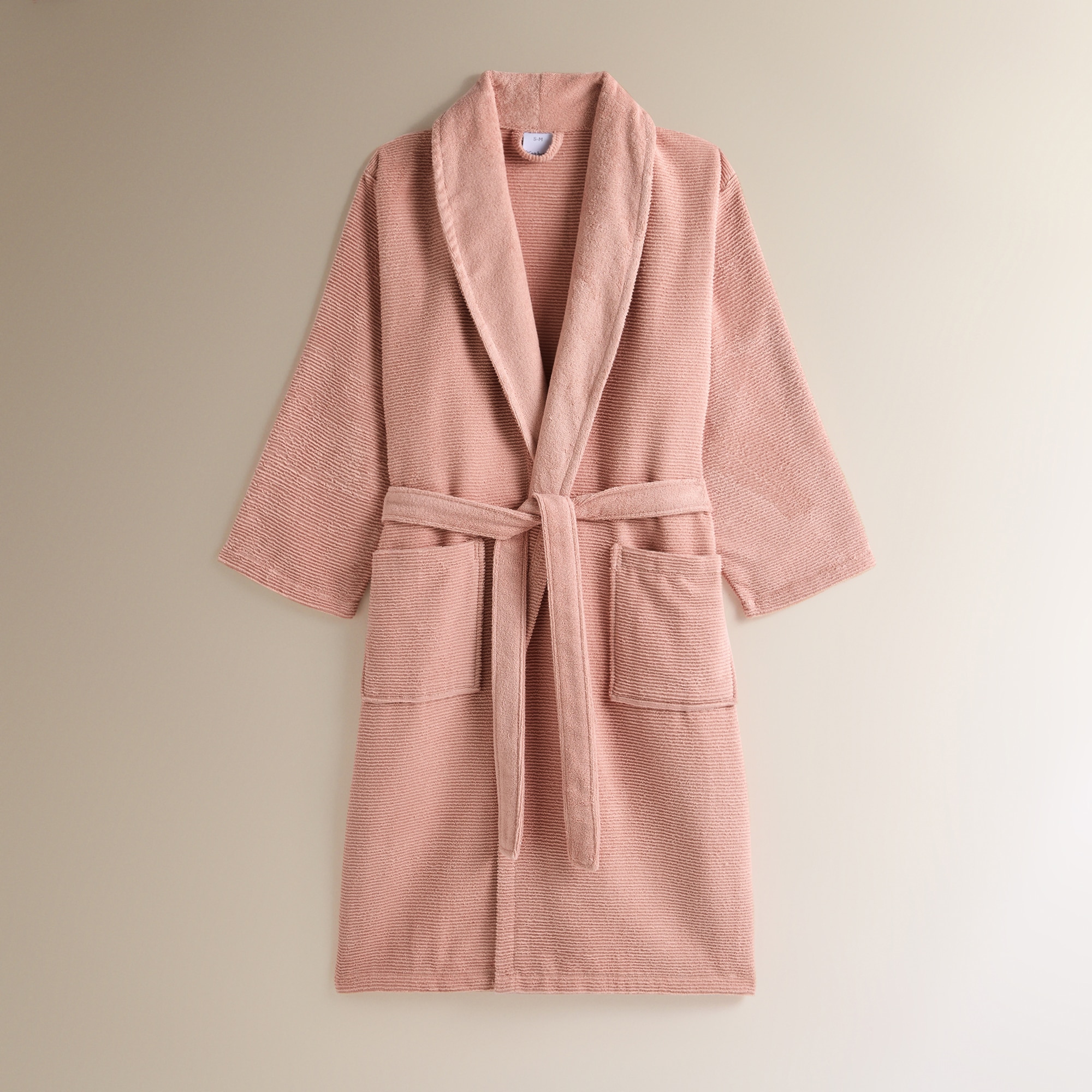 Albornoz algodón 350 gr/m2 Cozy - Rosa S-M Rosa-2