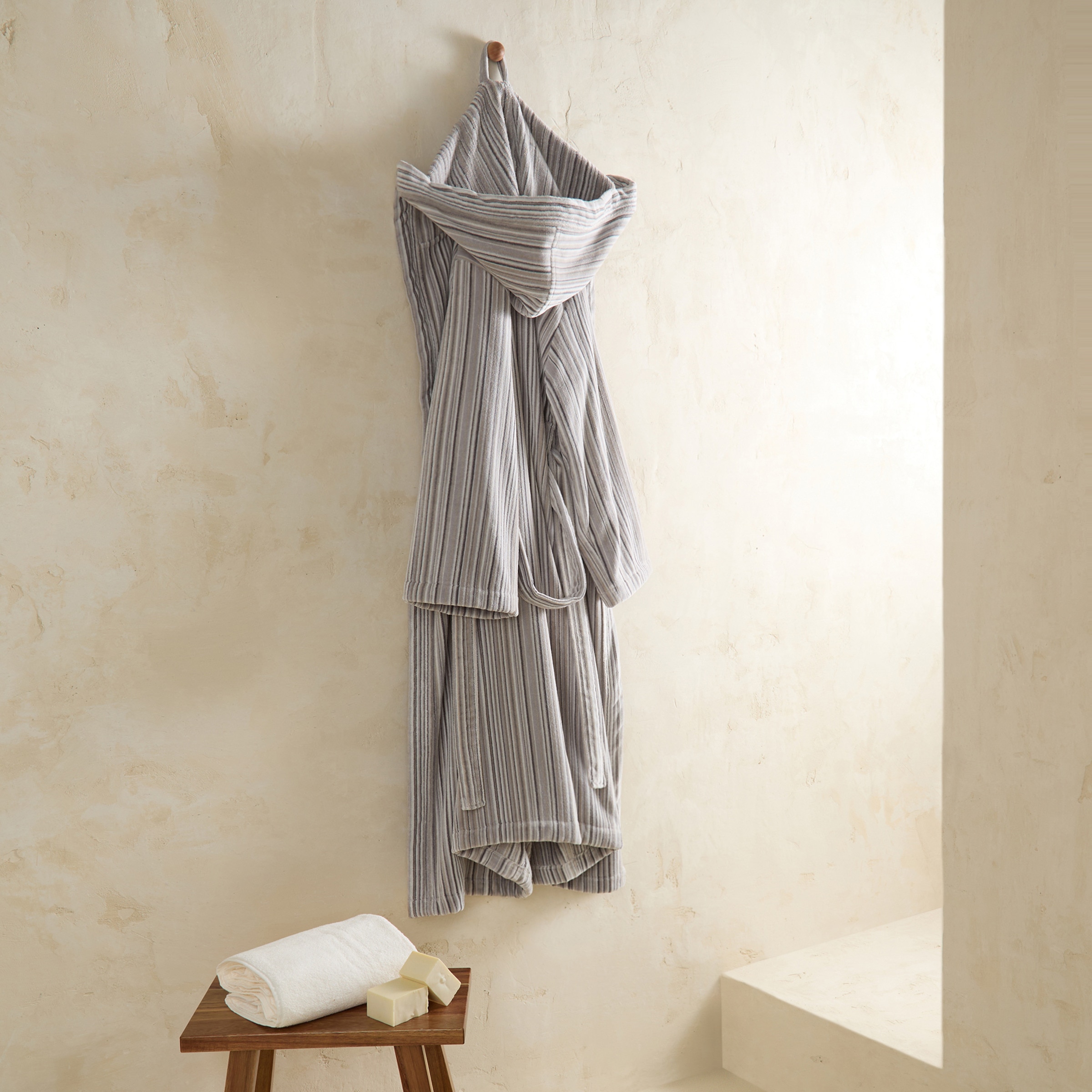 Roupão de Algodão 380 g/m2 Holism Cinzento-1