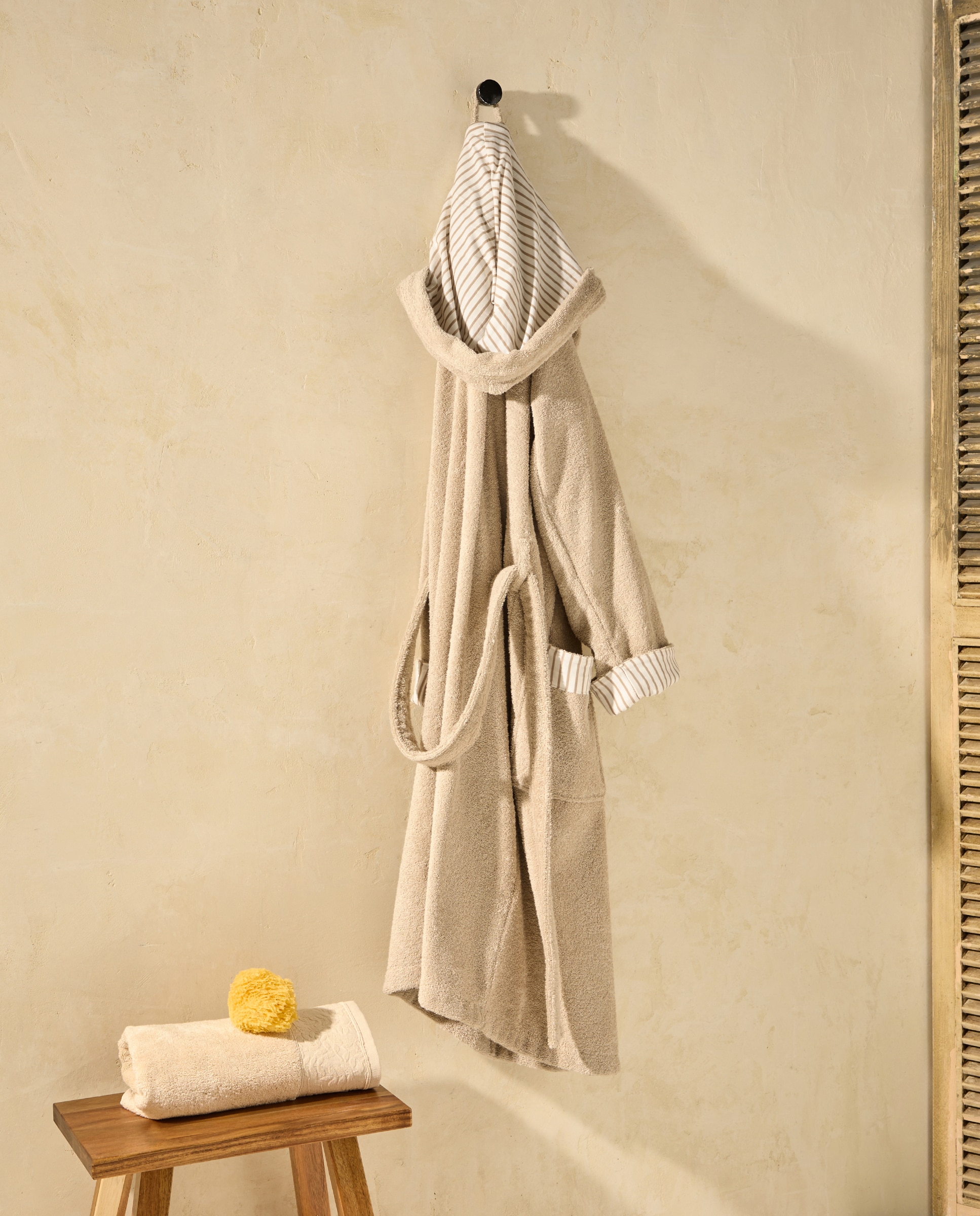 Roupão de Algodão 380 g/m2 58 Bege-1