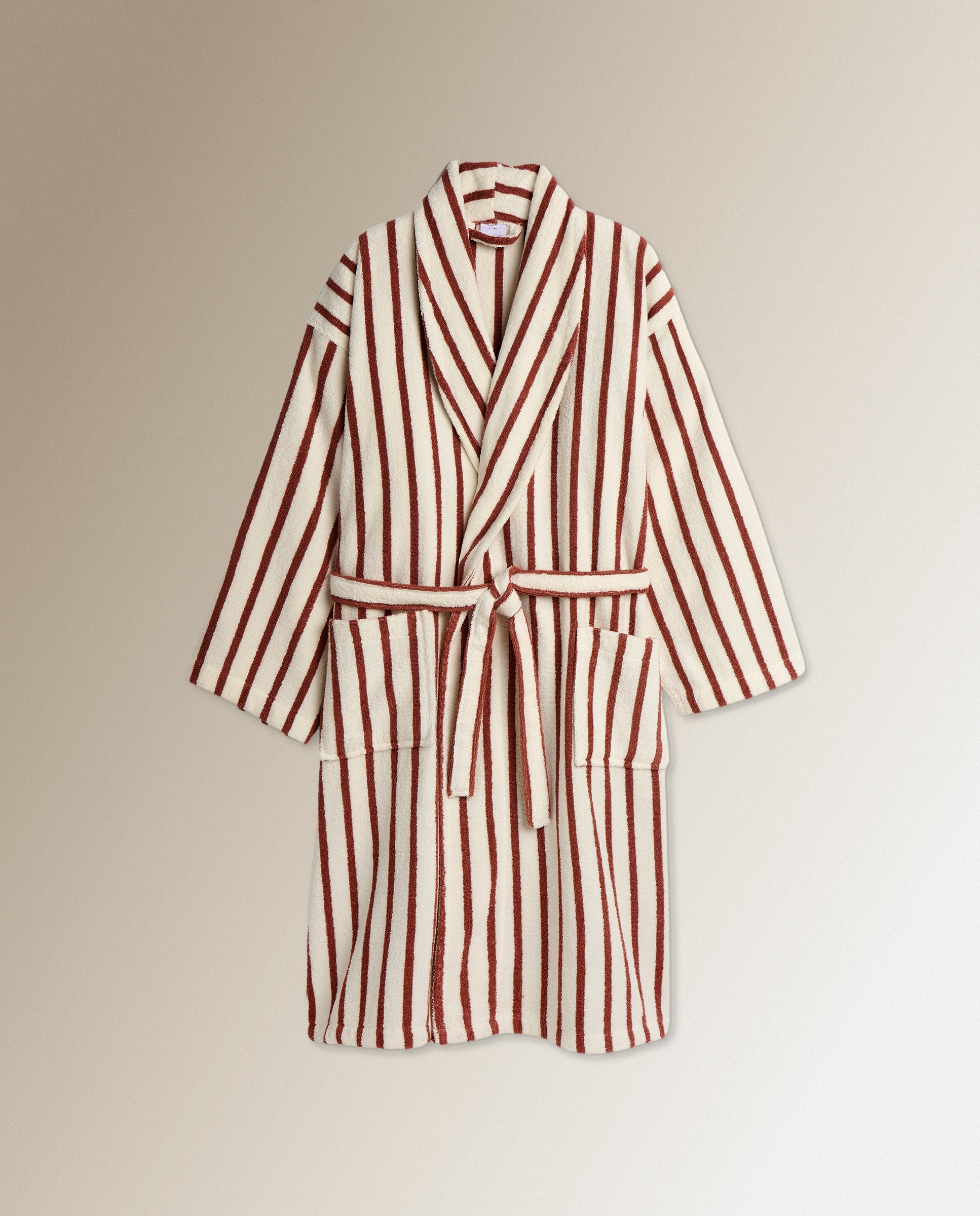 Albornoz con capucha algodón 380 gr/m2 Dalaida - Terracota L-XL Terracota-2