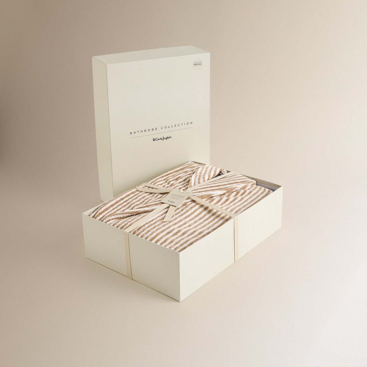 Roupão de Algodão 380 g/m2 Runa Bege-5