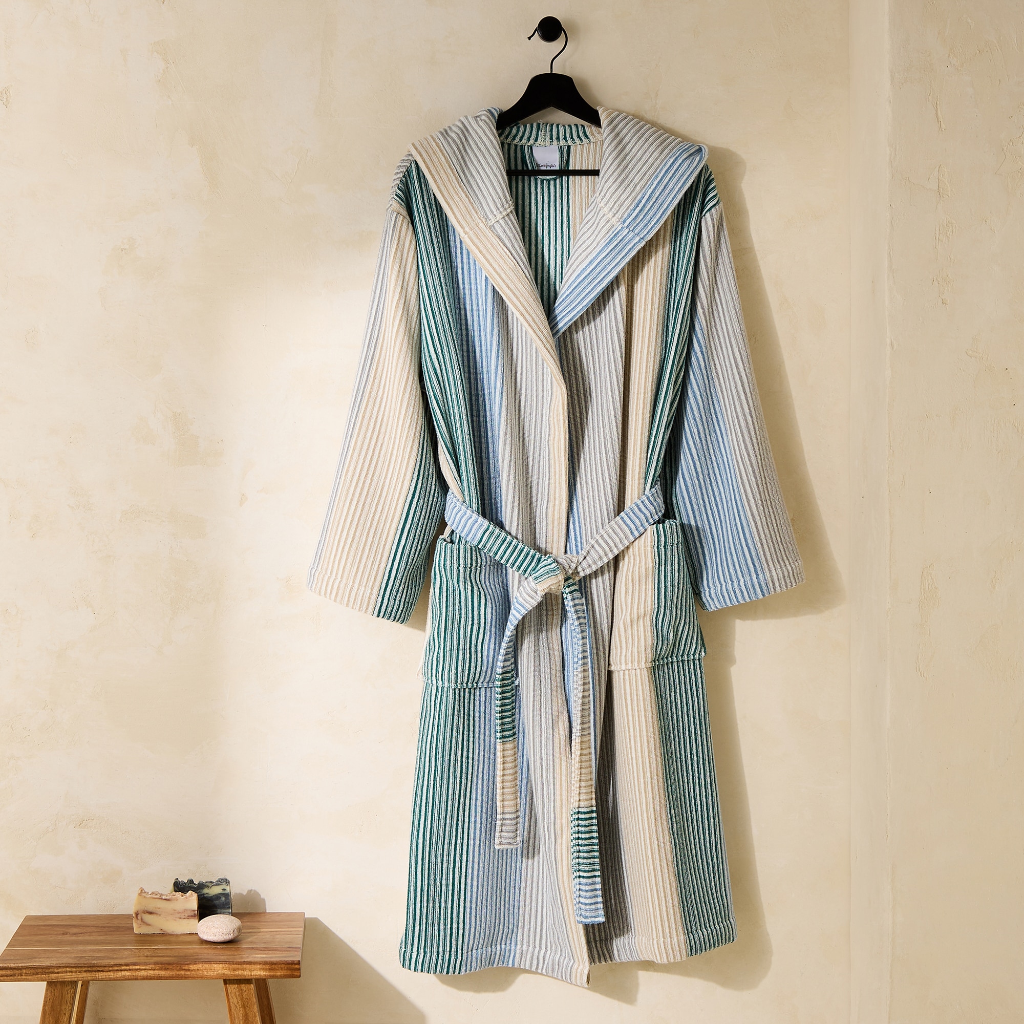 Roupão de Algodão 400 g/m2 Mali Azul-1