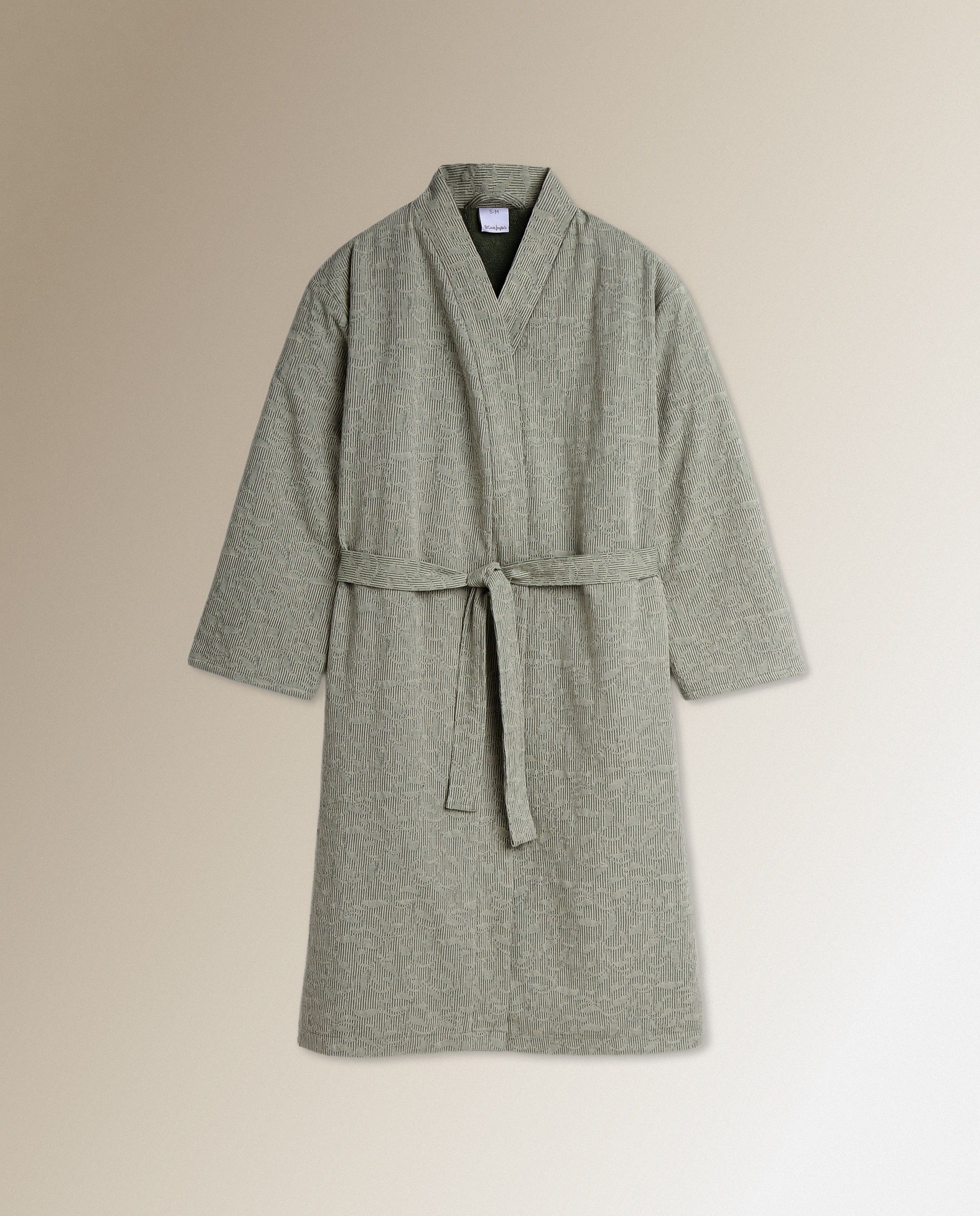 Roupão Tipo Kimono de Algodão 525 g/m2 Gardenia Verde-2