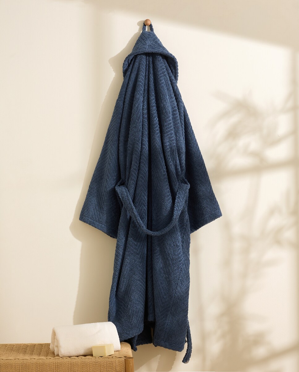 Imagen 0 de Albornoz kimono algodón 380 gr/m2 Amalfi Blanco