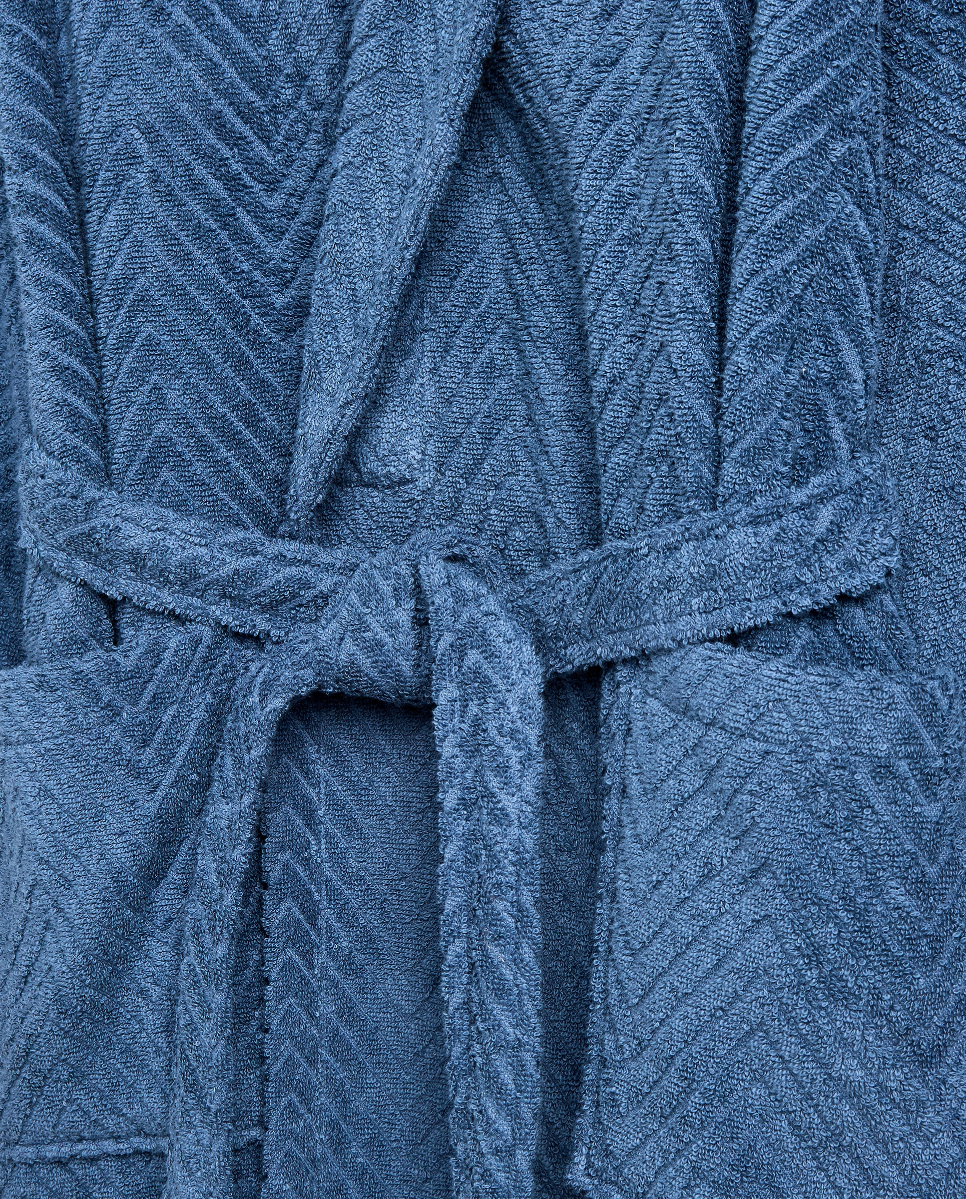 Albornoz kimono algodón 380 gr/m2 Amalfi - Azul S-M Azul-3