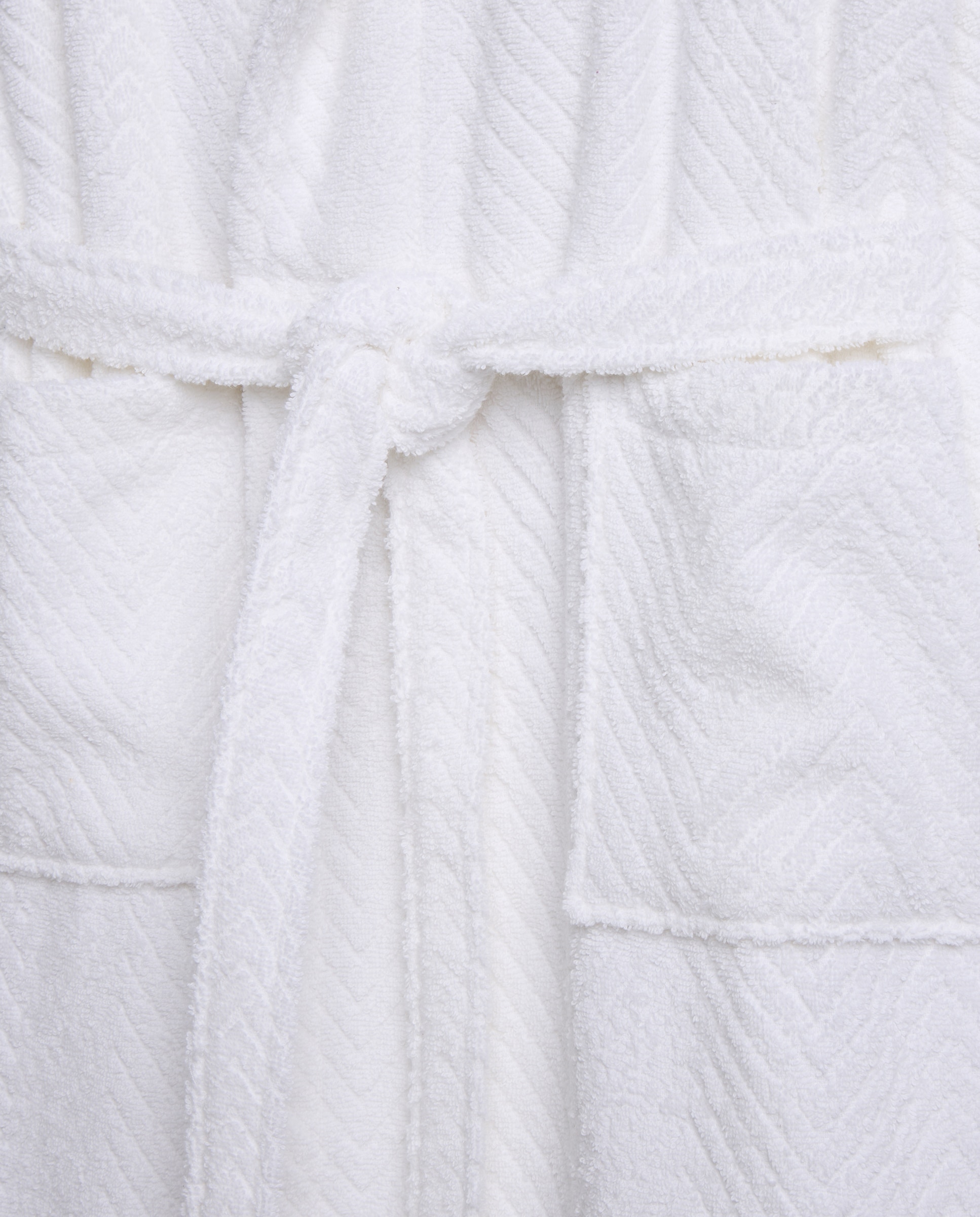 Albornoz kimono algodón 380 gr/m2 Amalfi - Blanco S-M Blanco-3