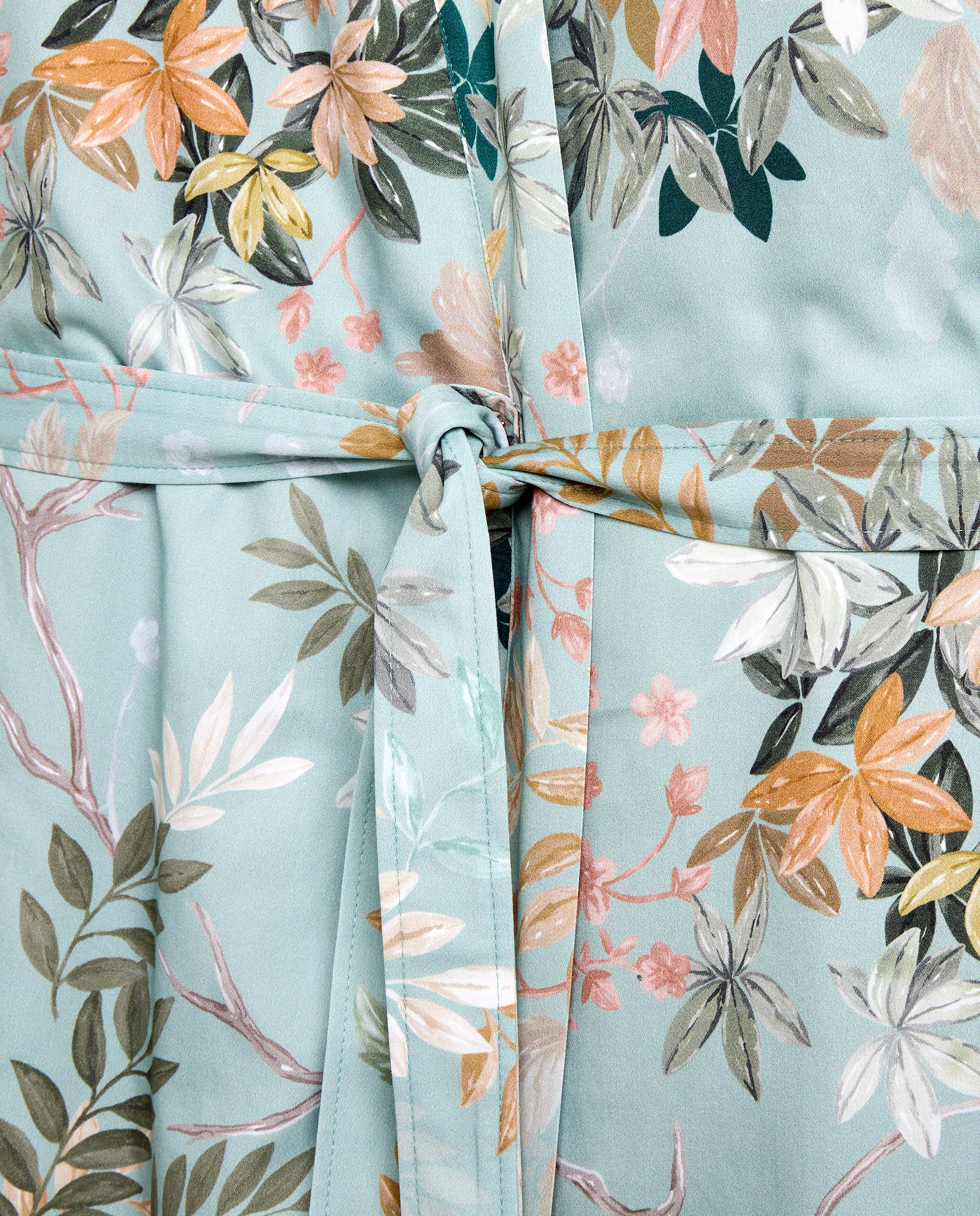 Albornoz kimono algodón 300 gr/m2 Oak - Verde Talla única Verde-3