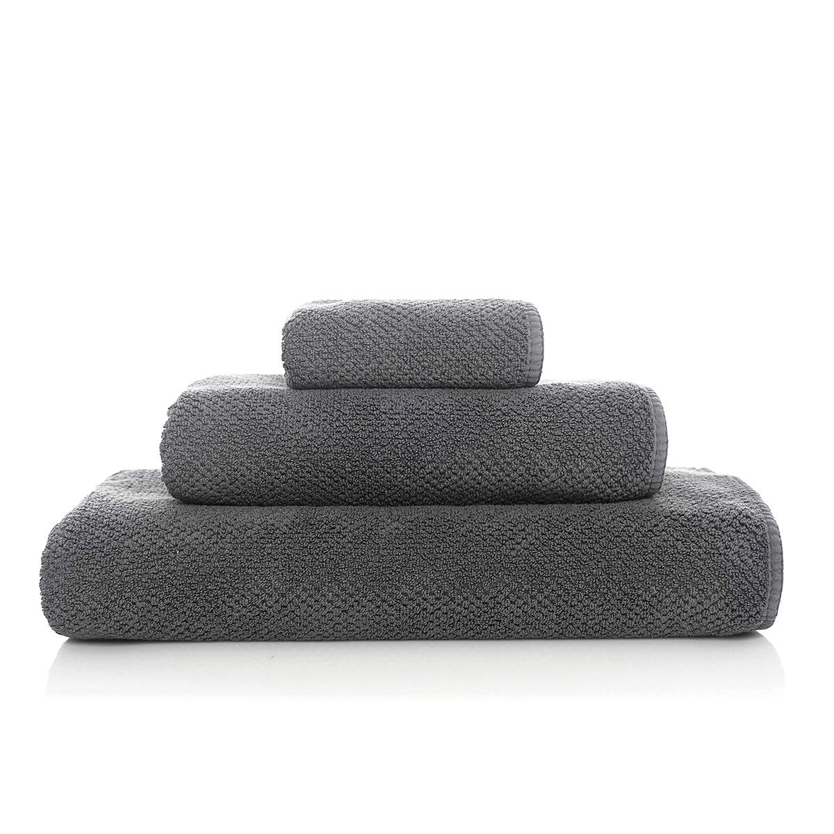 Toalla de baño algodón 550 gr/m2 Bee Waffle Graccioza - Gris Tocador Gris-1