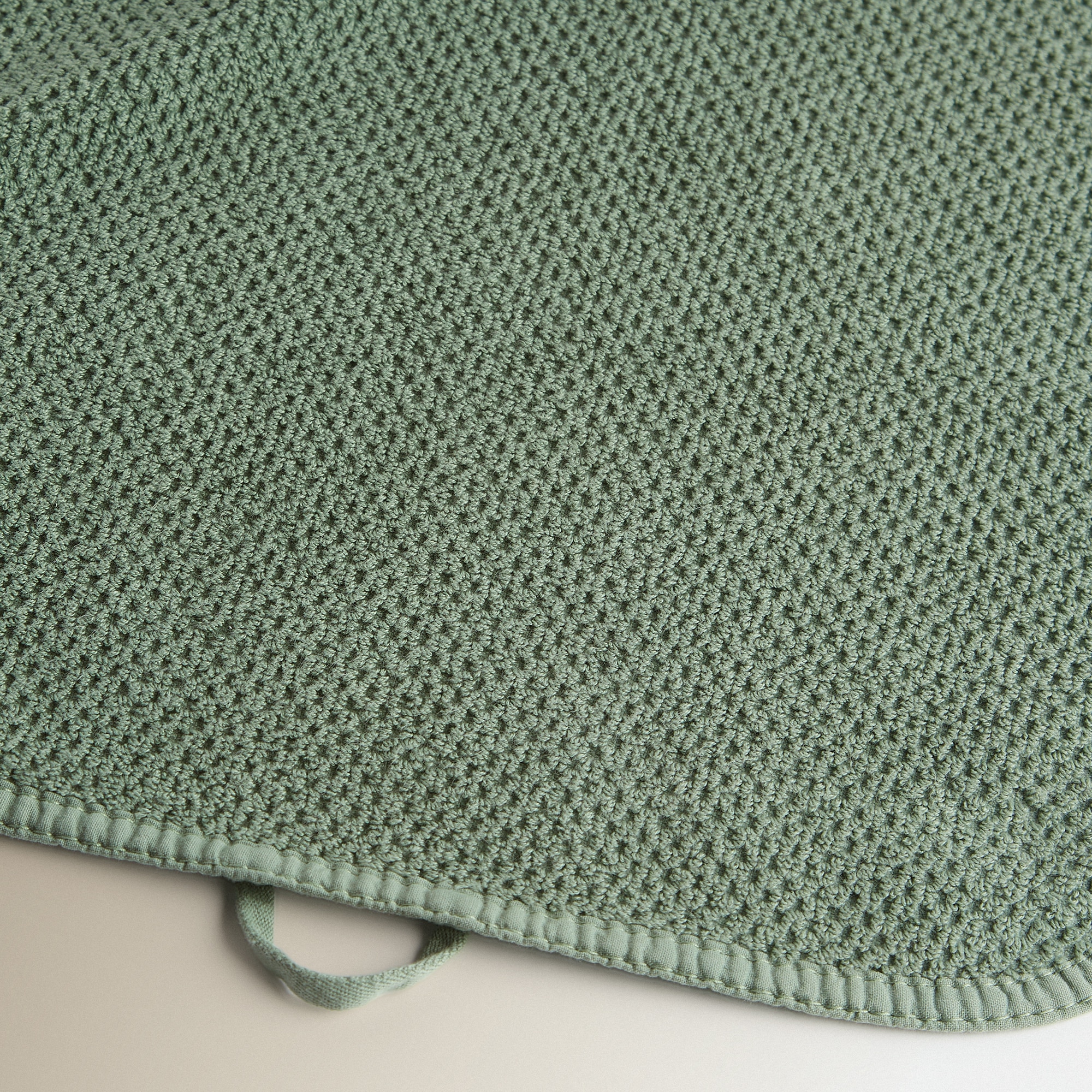 Toalla de baño algodón 550 gr/m2 Bee Waffle Graccioza - Verde Tocador Verde-3