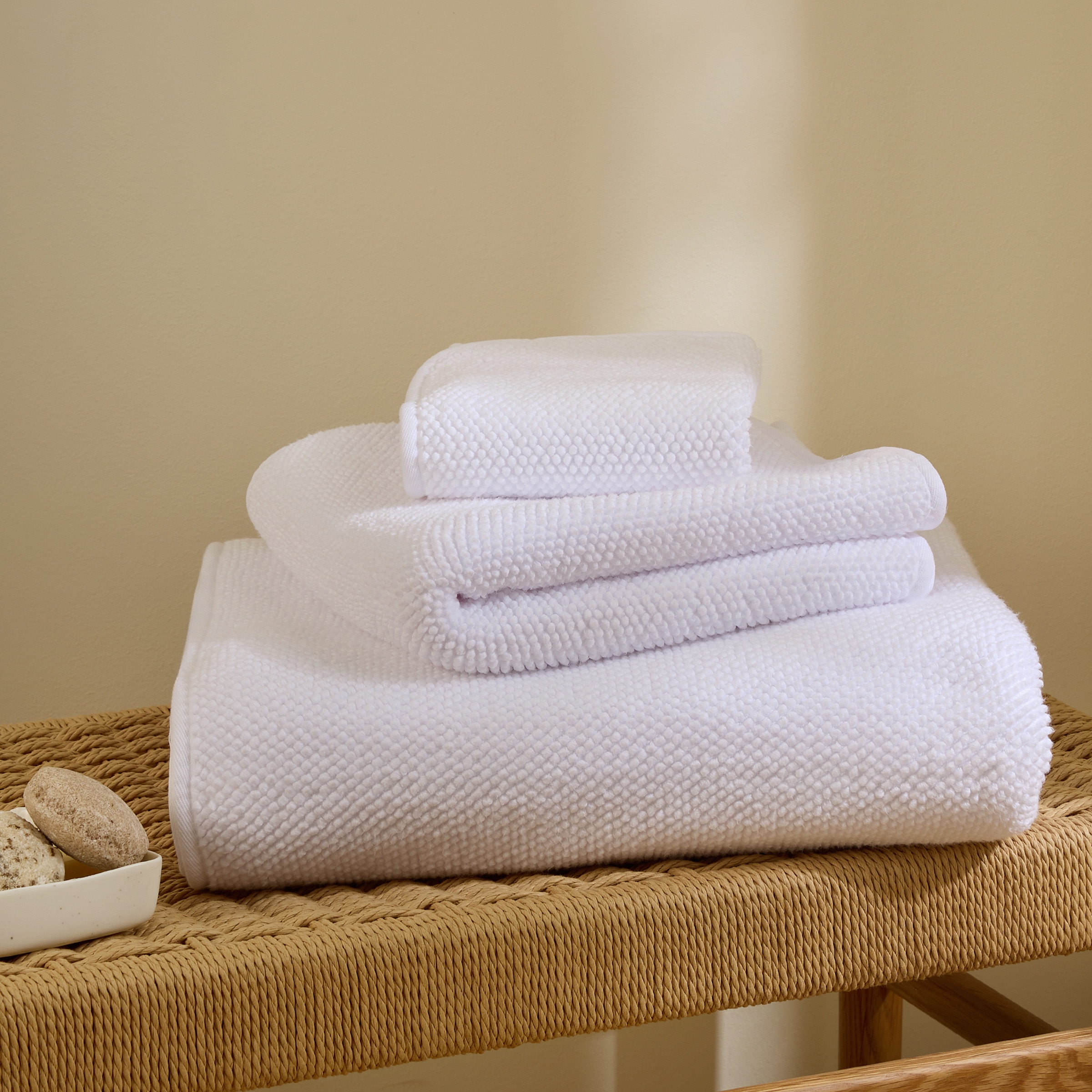 Toalla de baño algodón 850 gr/m2 Pearl Graccioza - Blanco Bajo Blanco-1