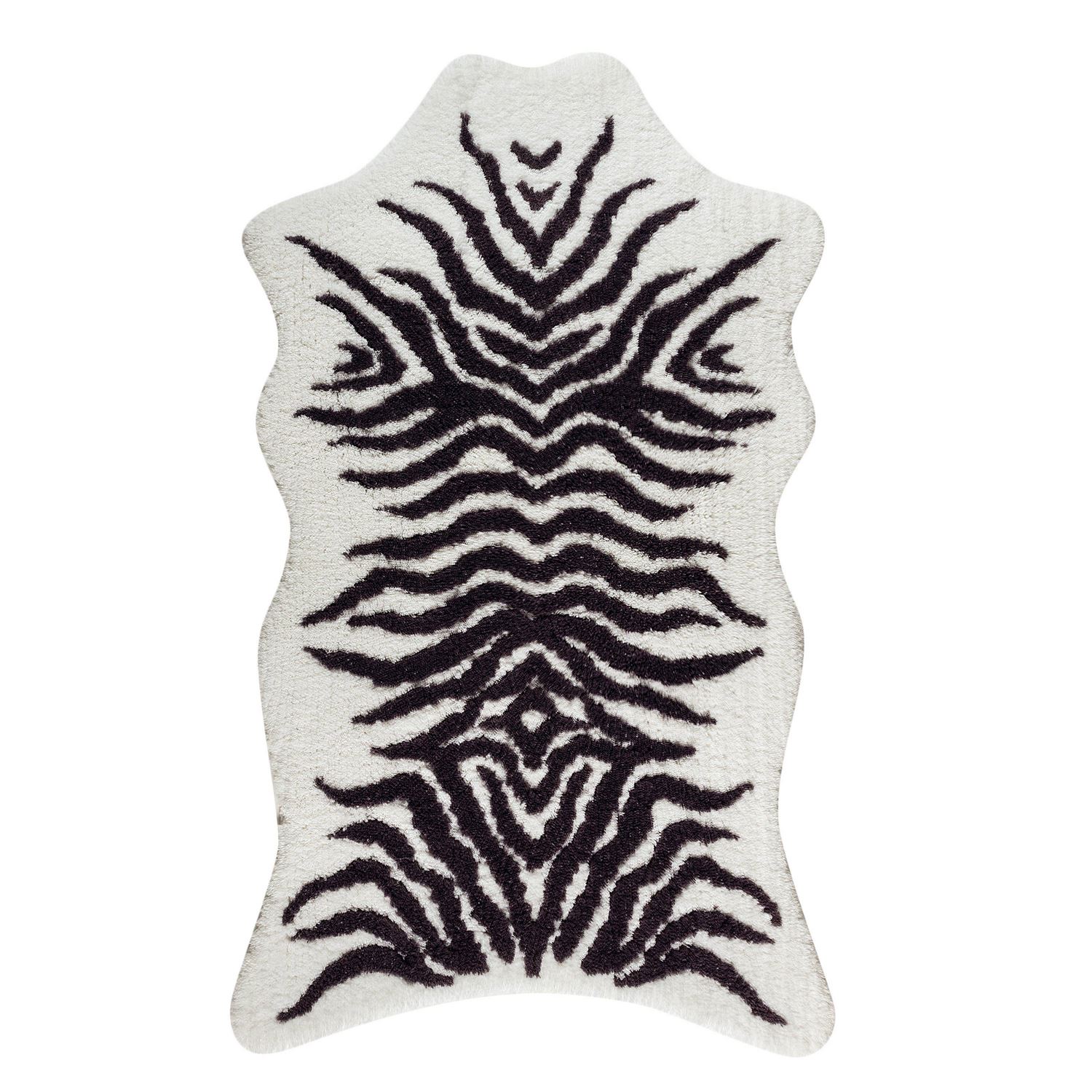 Alfombra de baño Mountain Zebra Graccioza - Gris 60 x 100 cm Gris-1