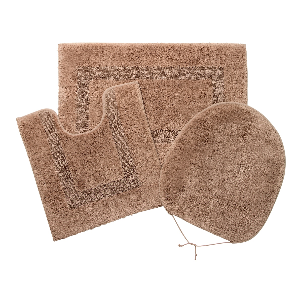 Conjunto de tapetes triplo Classic Bege-1
