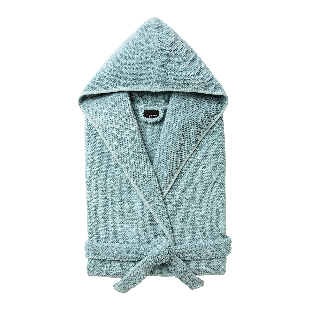 Albornoz unisex con capucha algodón 550 gr/m2 Bee Waffle Graccioza - Agua S Agua-2