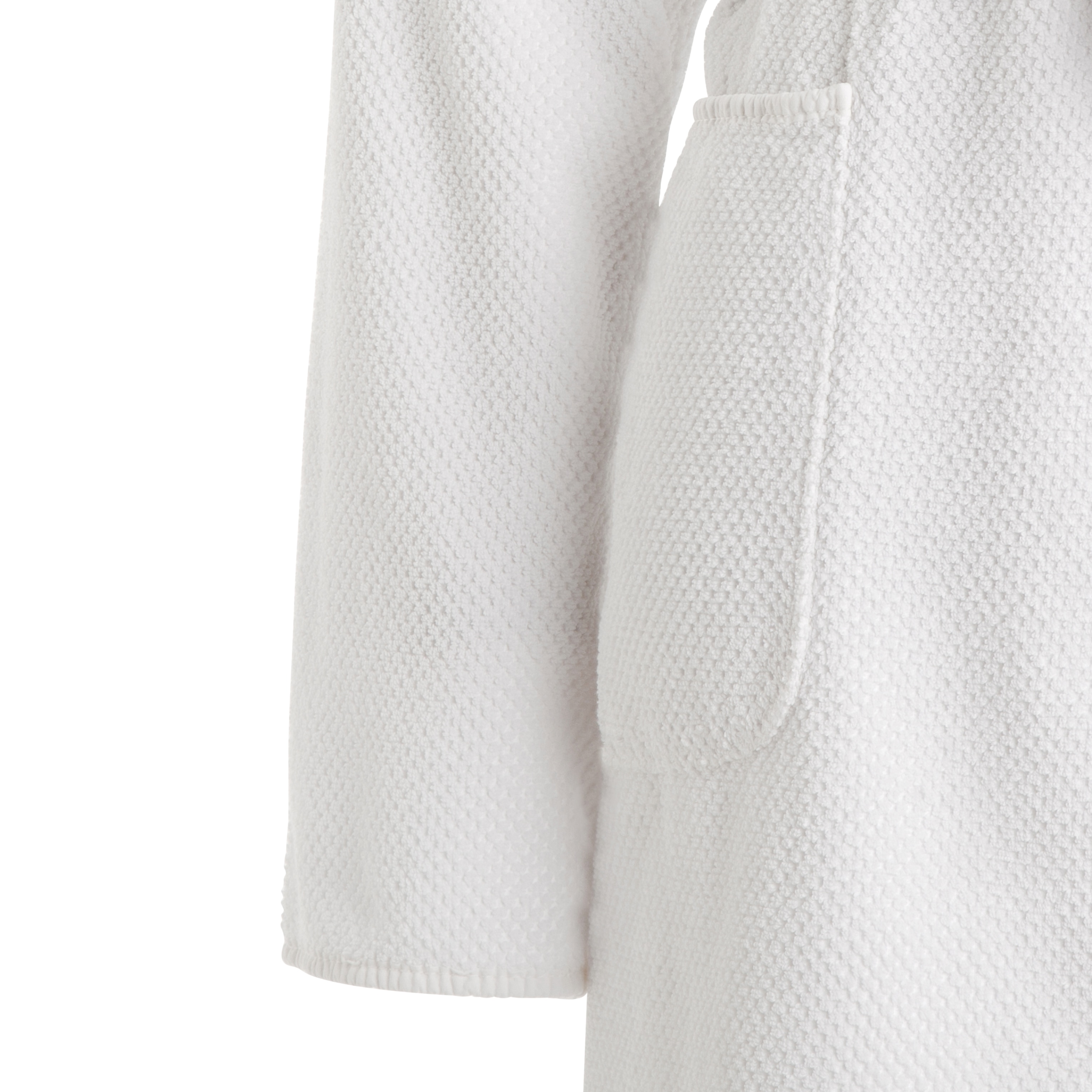 Albornoz unisex con capucha algodón 550 gr/m2 Bee Waffle Graccioza - Blanco L Blanco-4