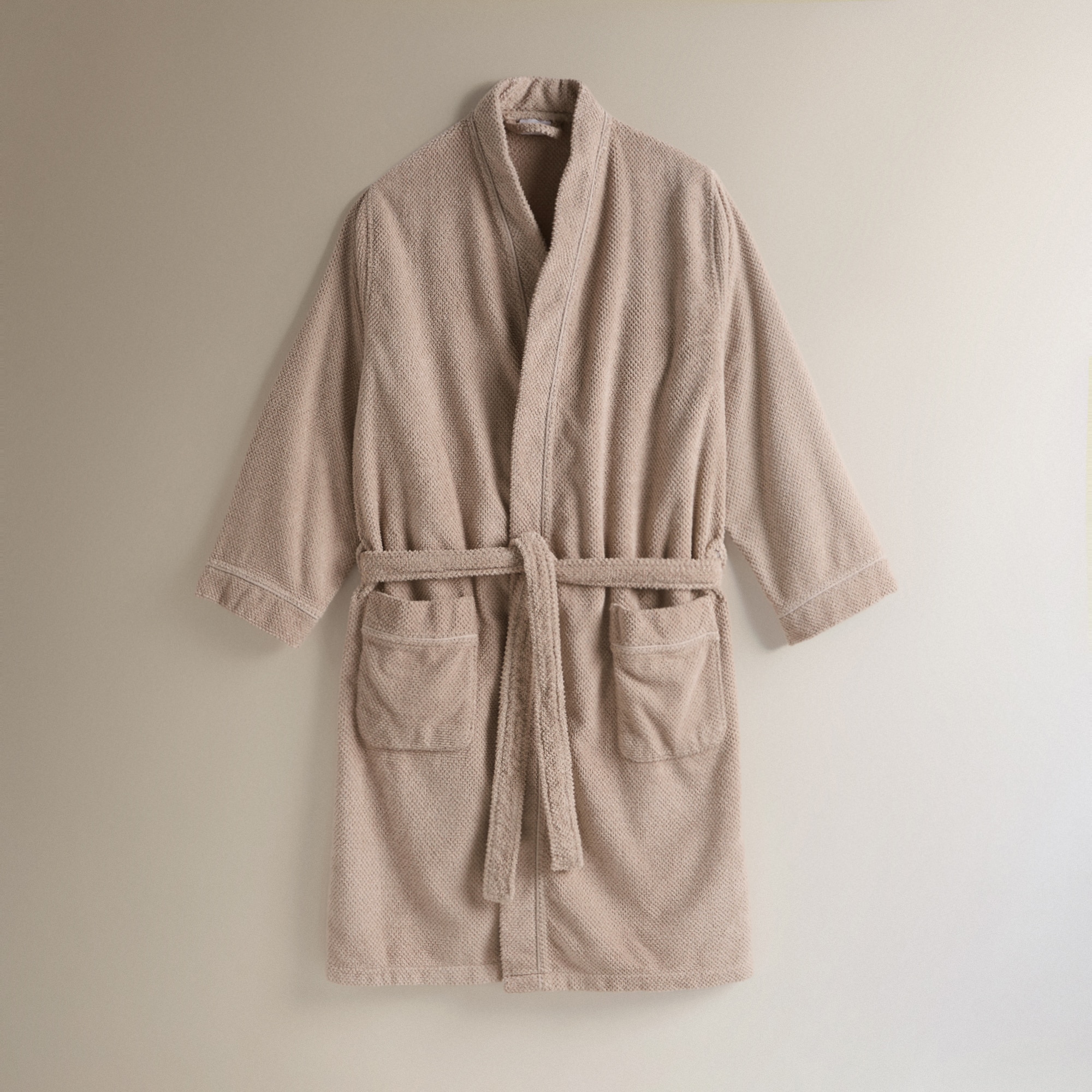 Albornoz kimono Unisex Bee Waffle Graccioza - Gris perla S Gris perla-2