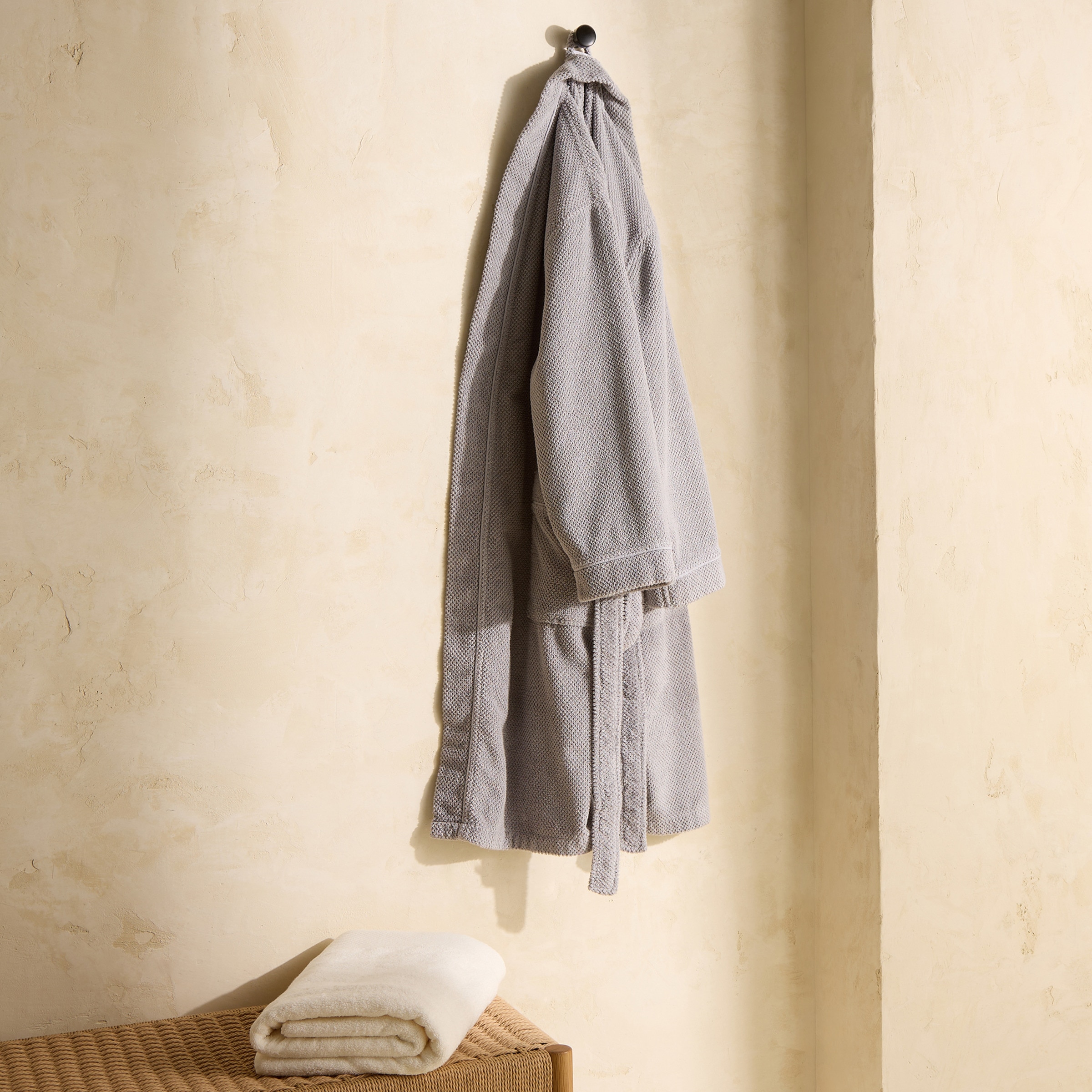 Imagem 0 de Roupão de banho tipo kimono unissexo Bee Waffle Graccioza