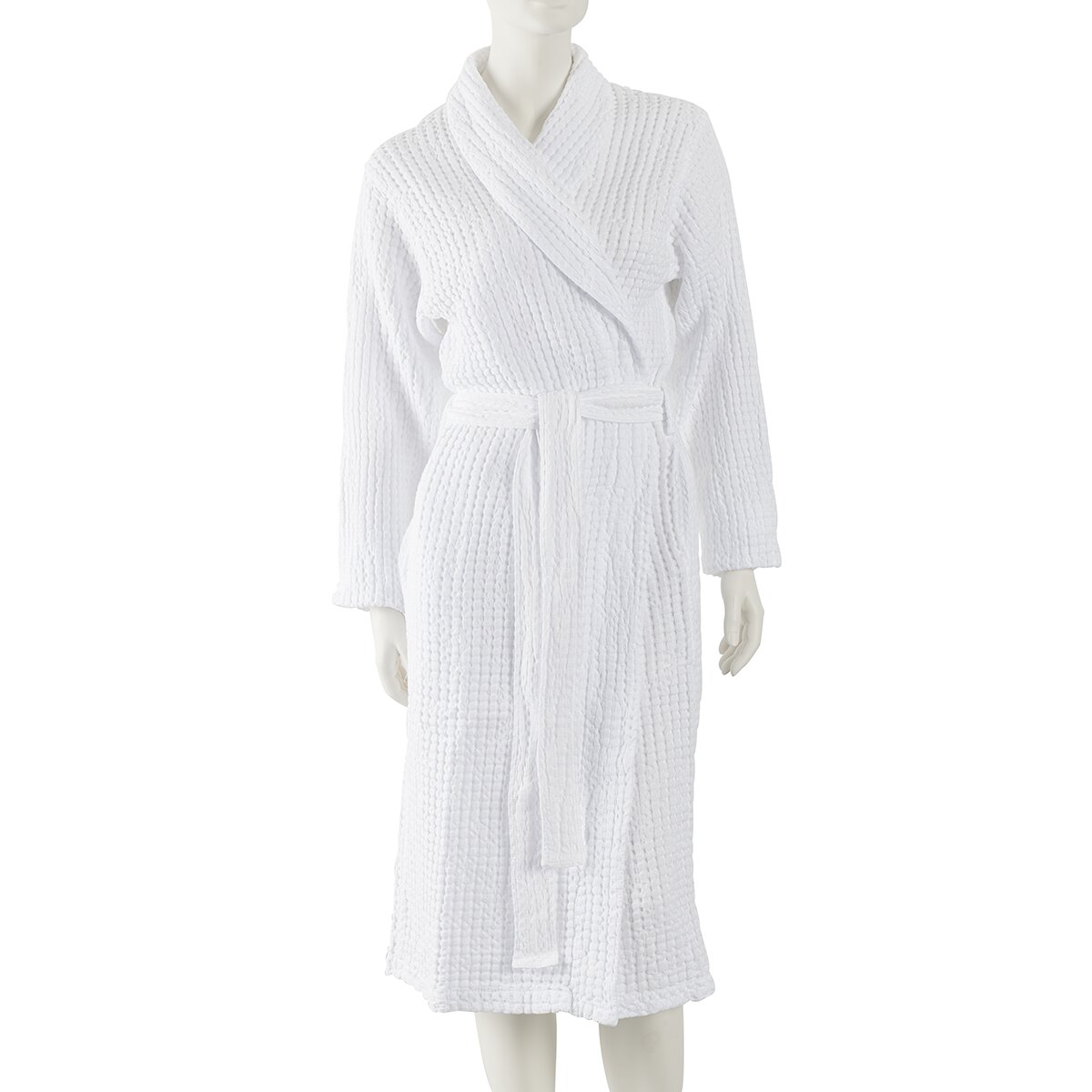 Roupão de banho de algodão Pousada Abyss Branco-1