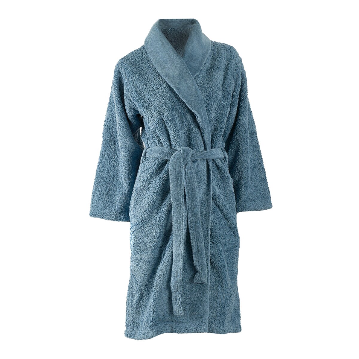 Albornoz unisex de algodón egipcio 700 grs/m2 Super Pile Abyss Habidecor - Azul piedra M Azul piedra-1