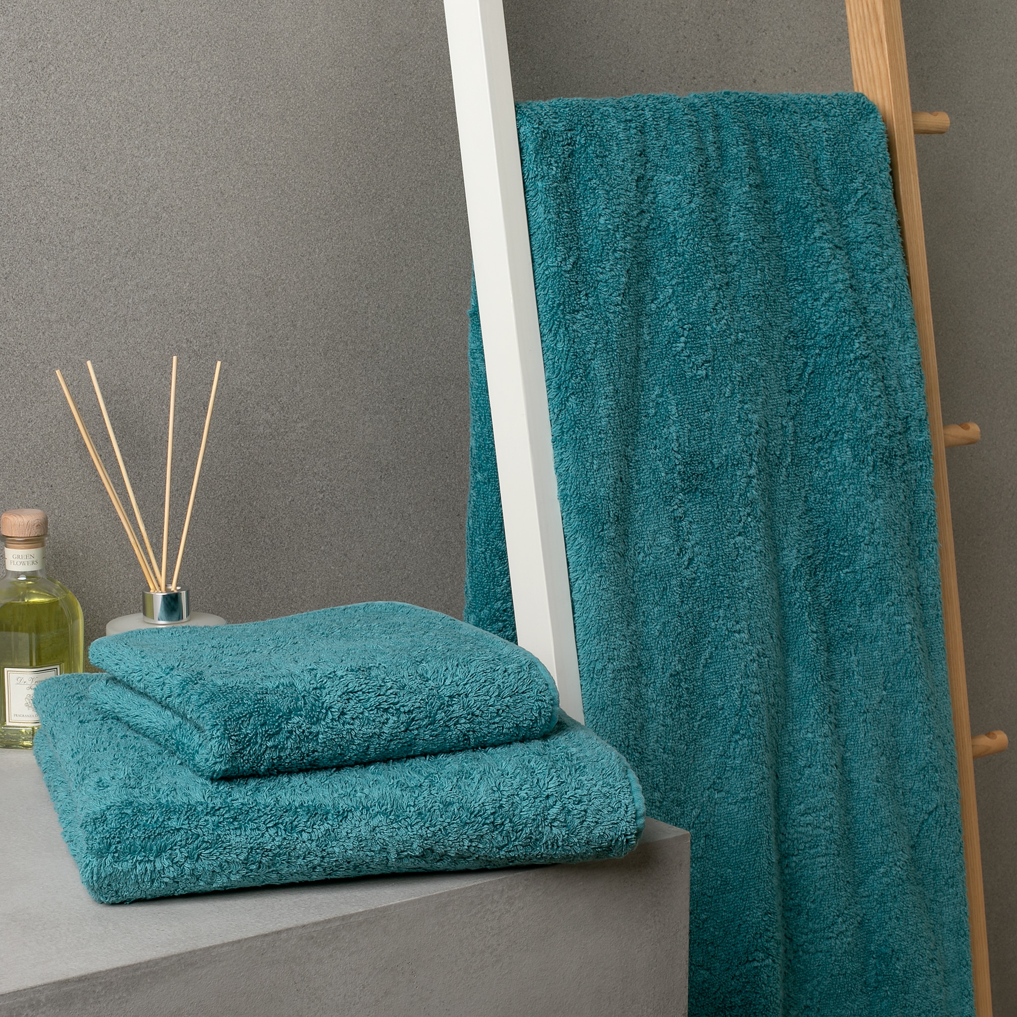 Toalla de baño algodón egipcio 700 grs/m2 Super Pile Abyss Habidecor - Esmeralda Tocador Esmeralda-4
